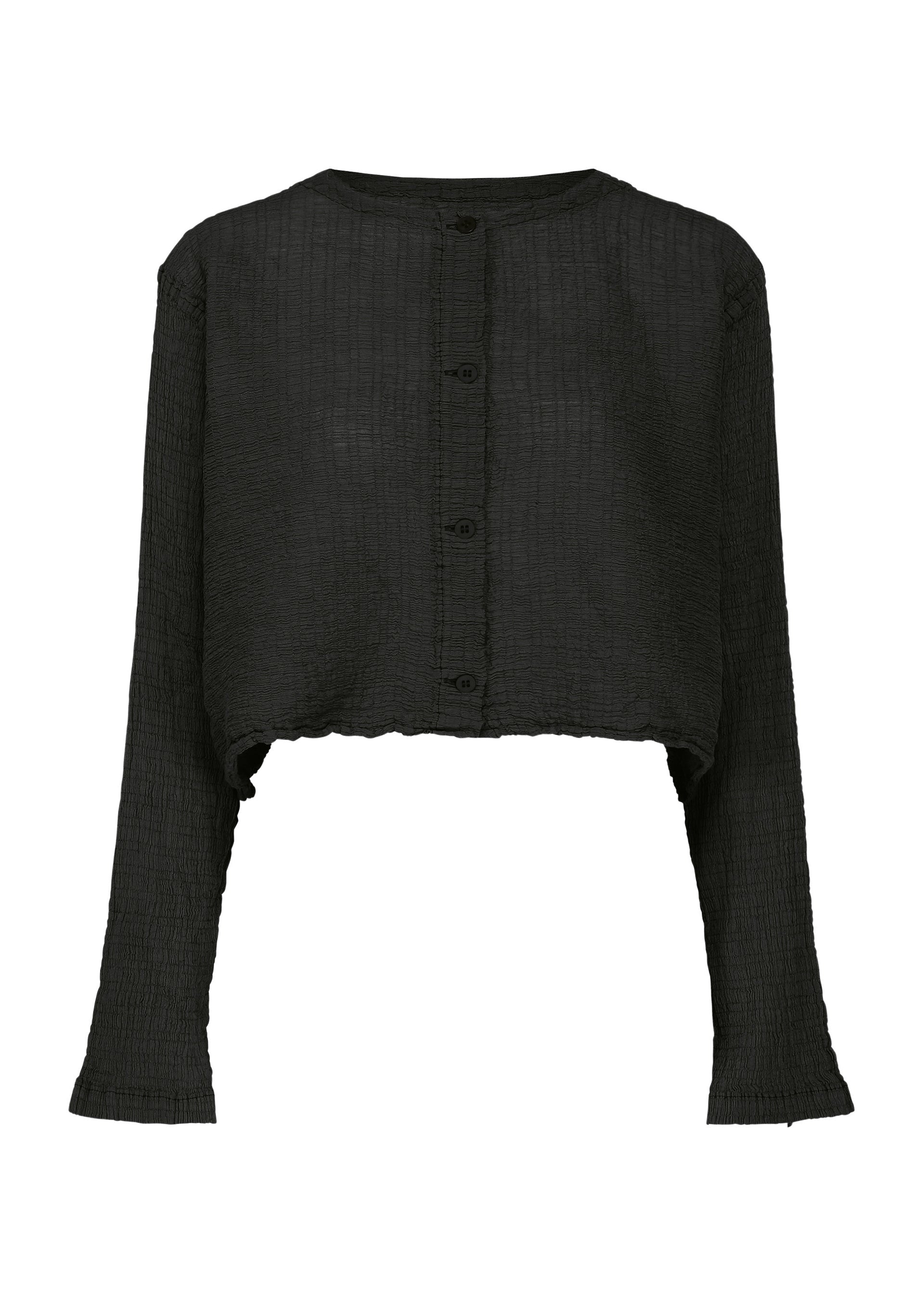Issey Miyake Me Polycotton Crepe kardigan taupe bavlna