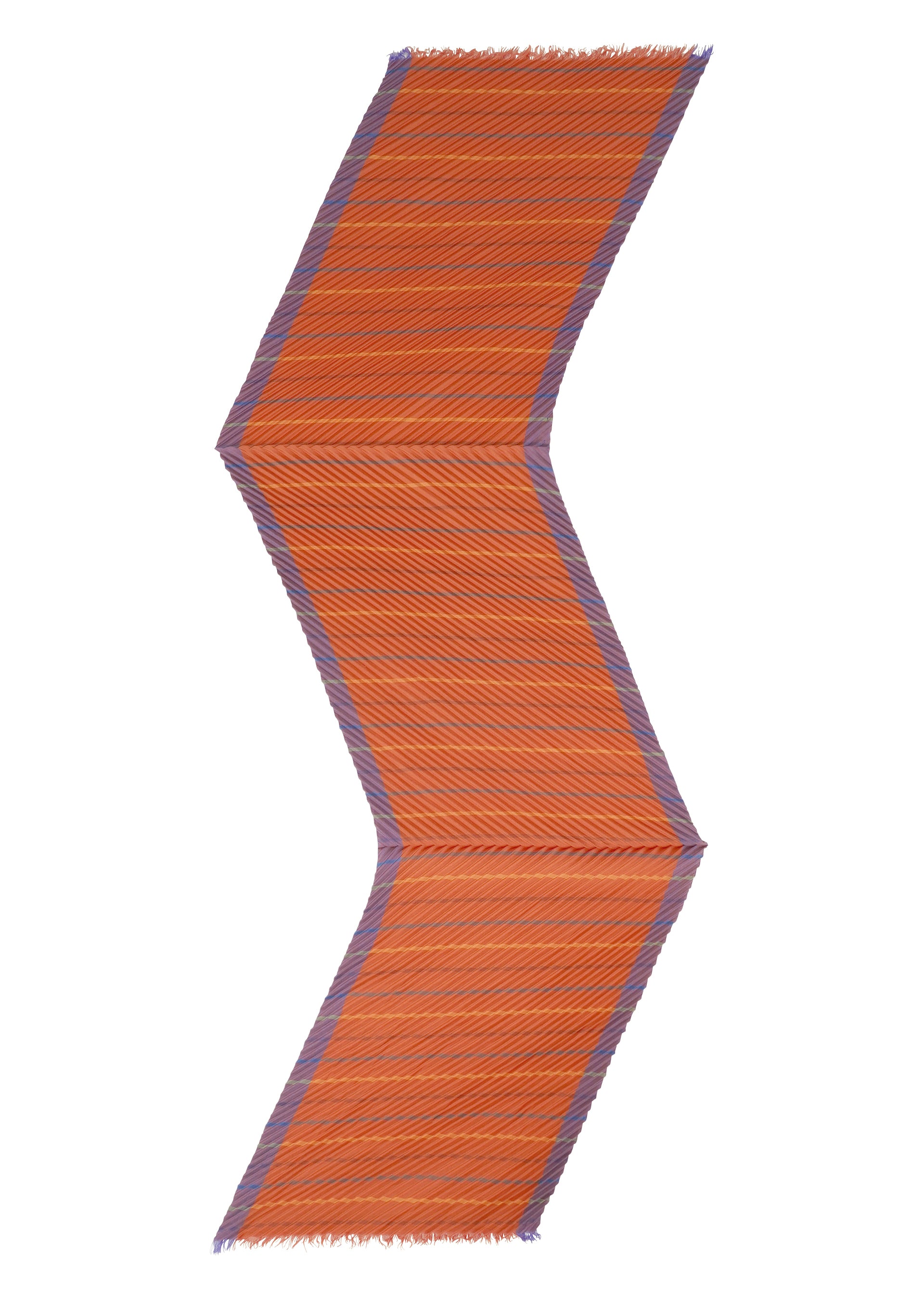 me Issey Miyake Stripe Pleats štola šedá pruhovaná