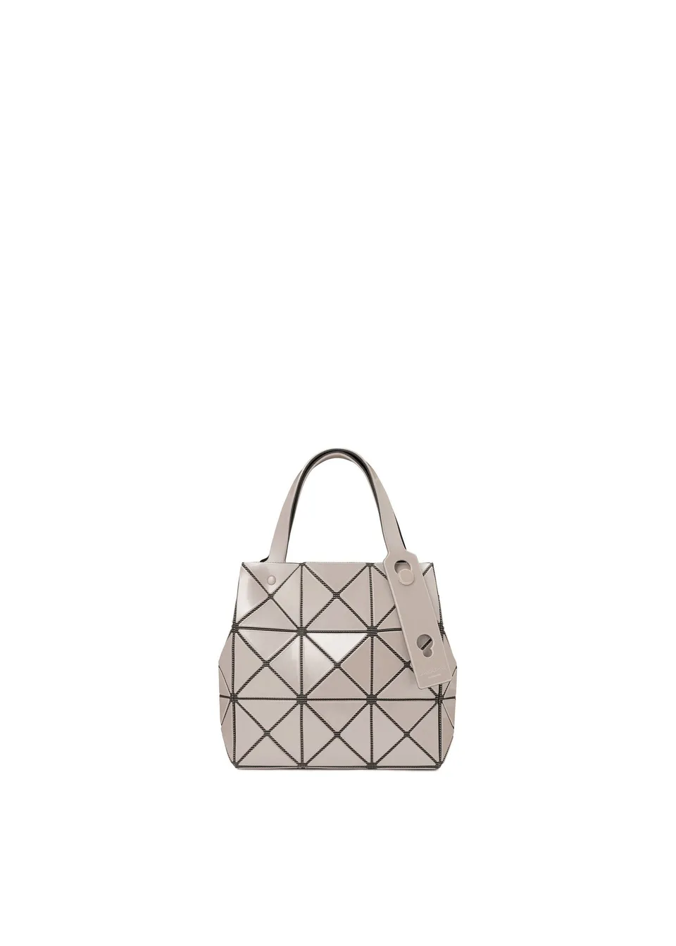 Issey Miyake Carat kabelka White Beige metalická