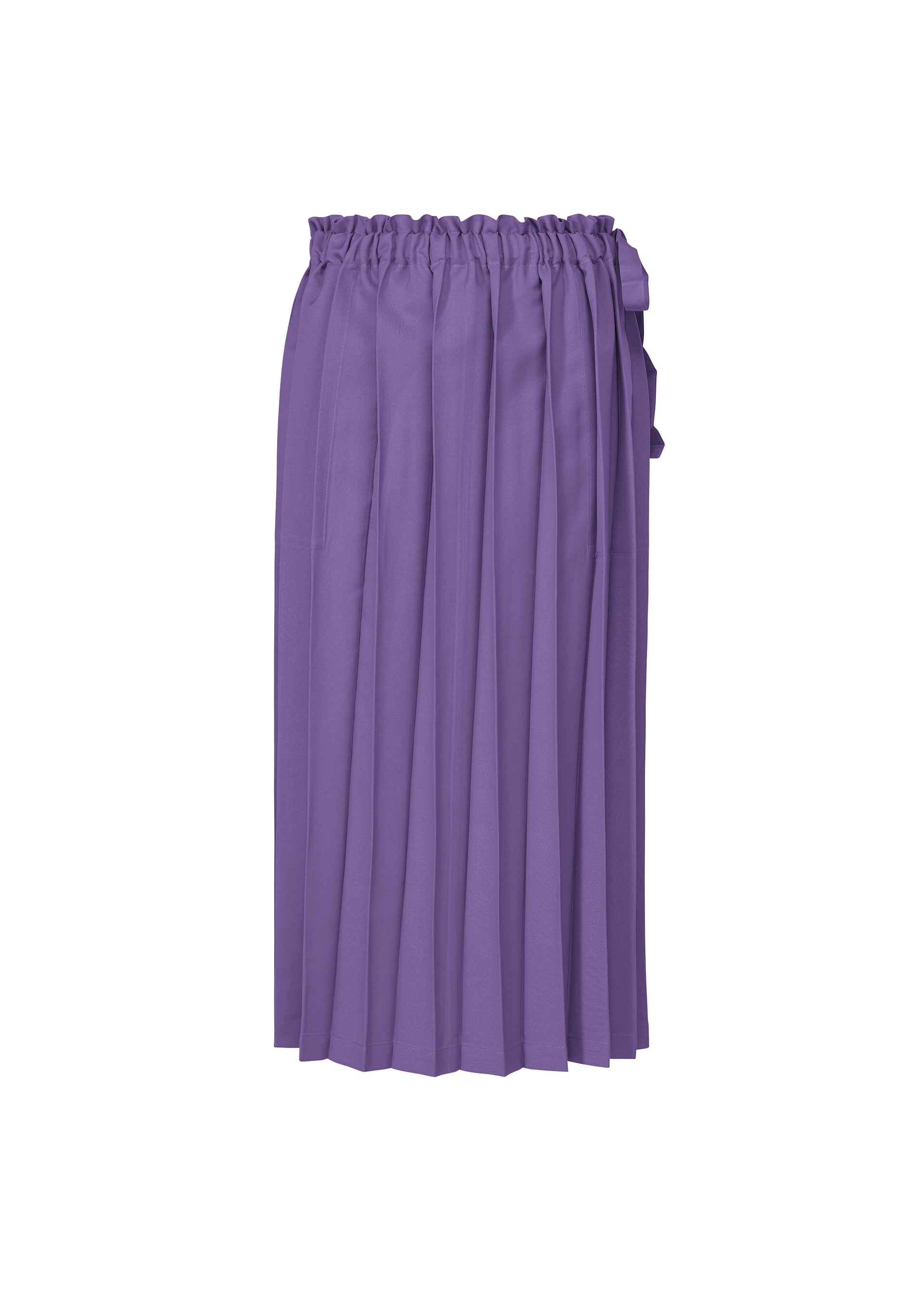 Issey Miyake Cross Pleats sukně černá plisovaná kapsy