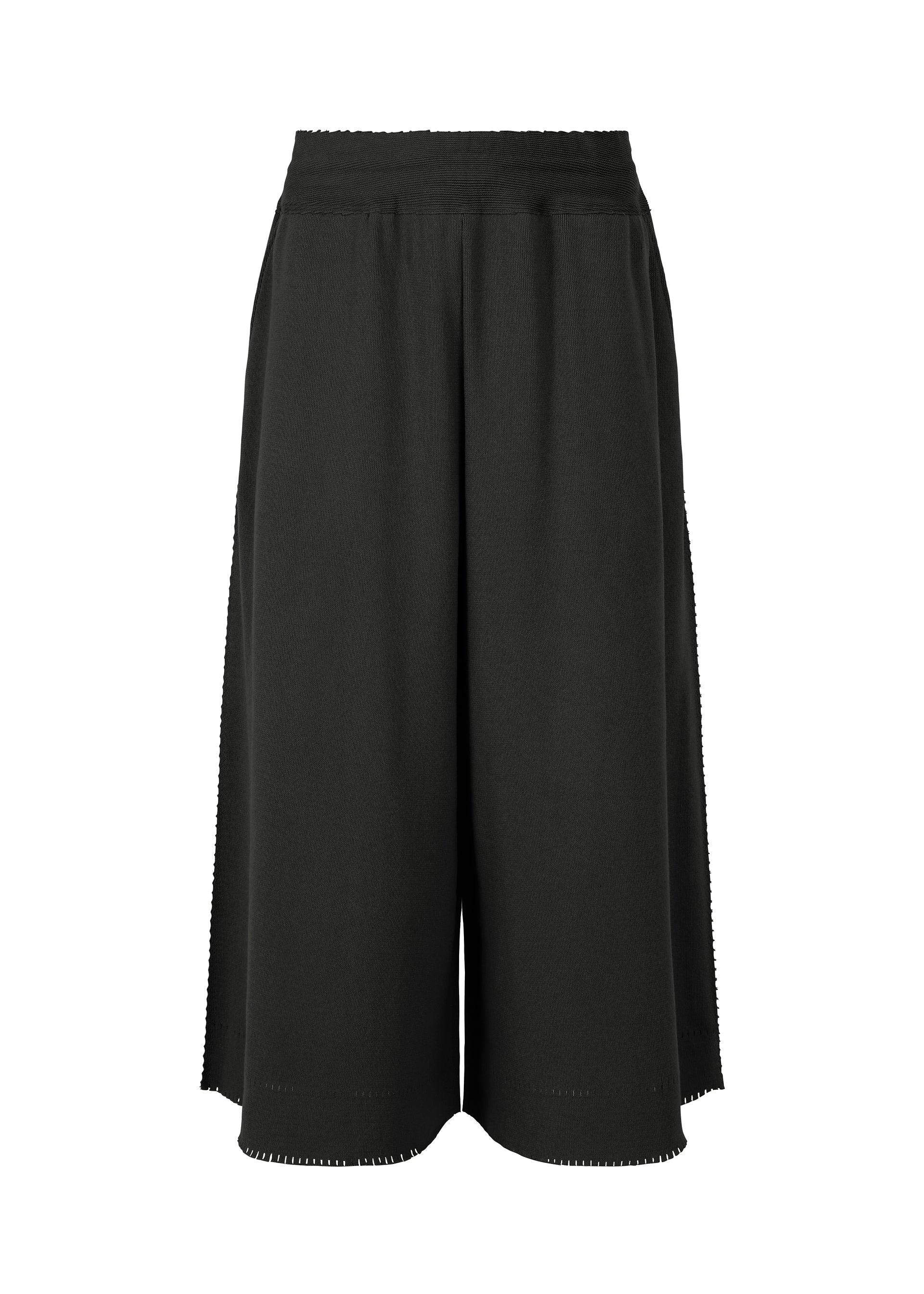 Issey Miyake TYPE-A 003 pletené široké kalhoty světle šedé
