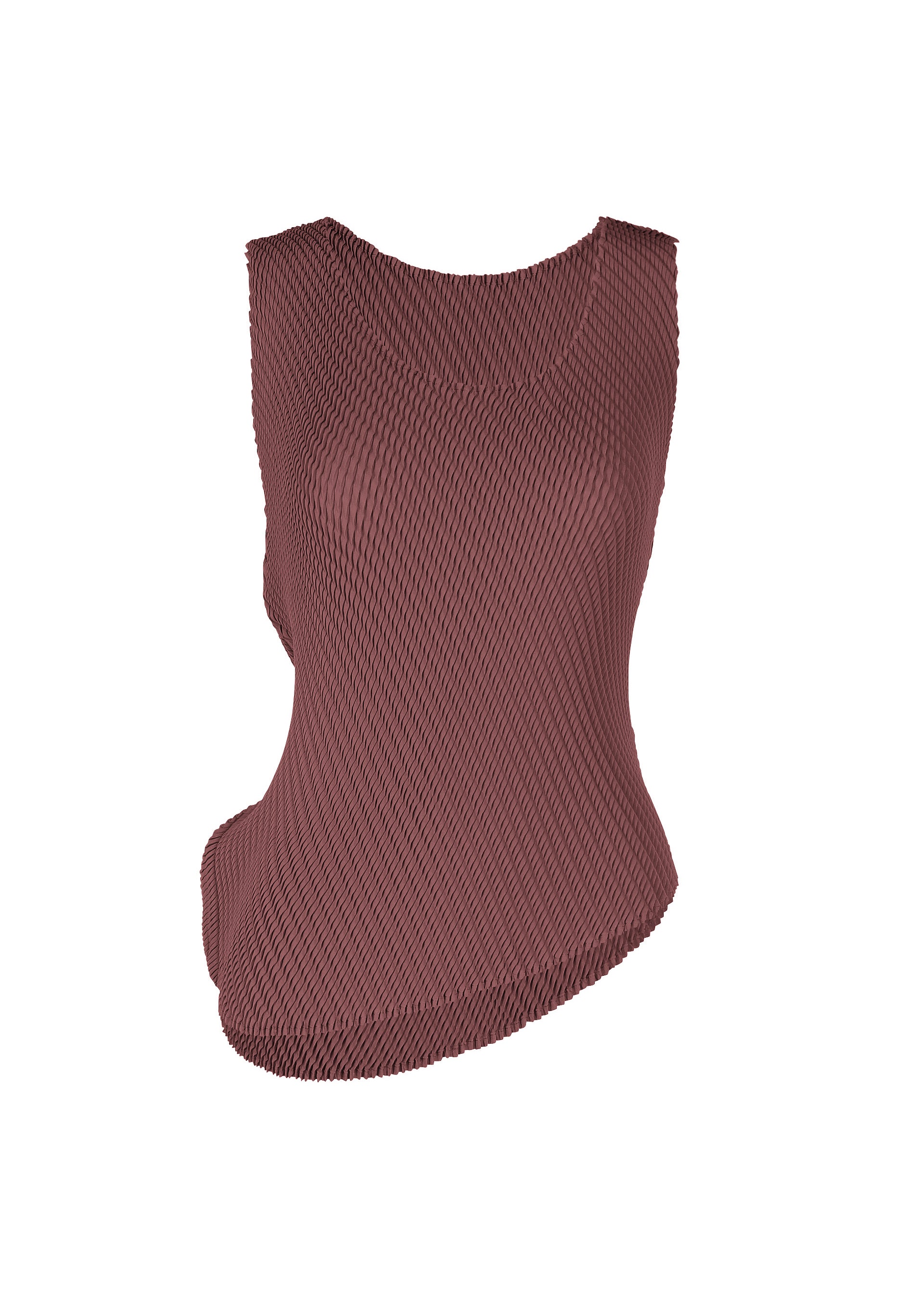 Issey Miyake Misty Pleats plisovaný top bez rukávů černý