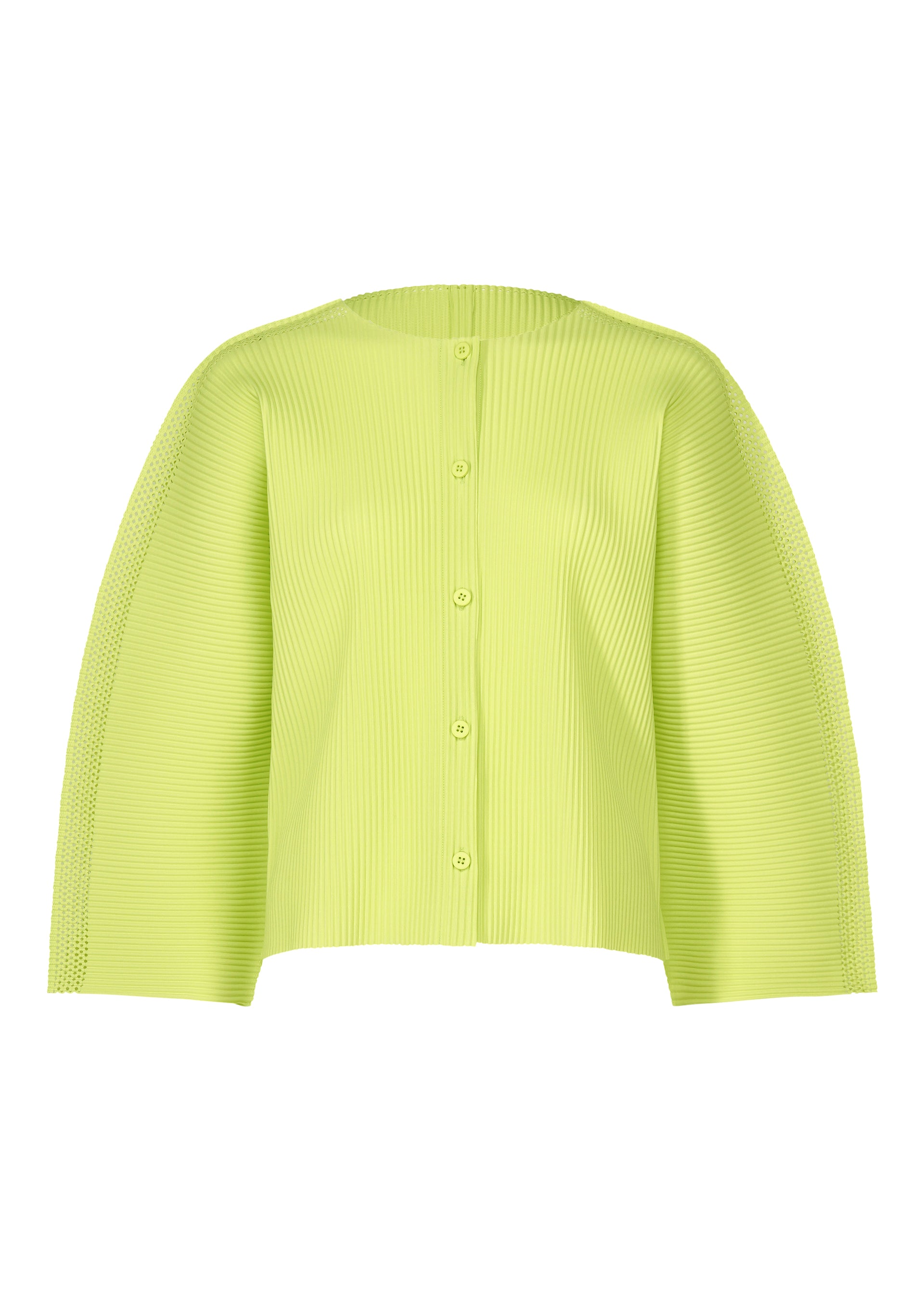 Issey Miyake Mesh Pleats kardigan černý