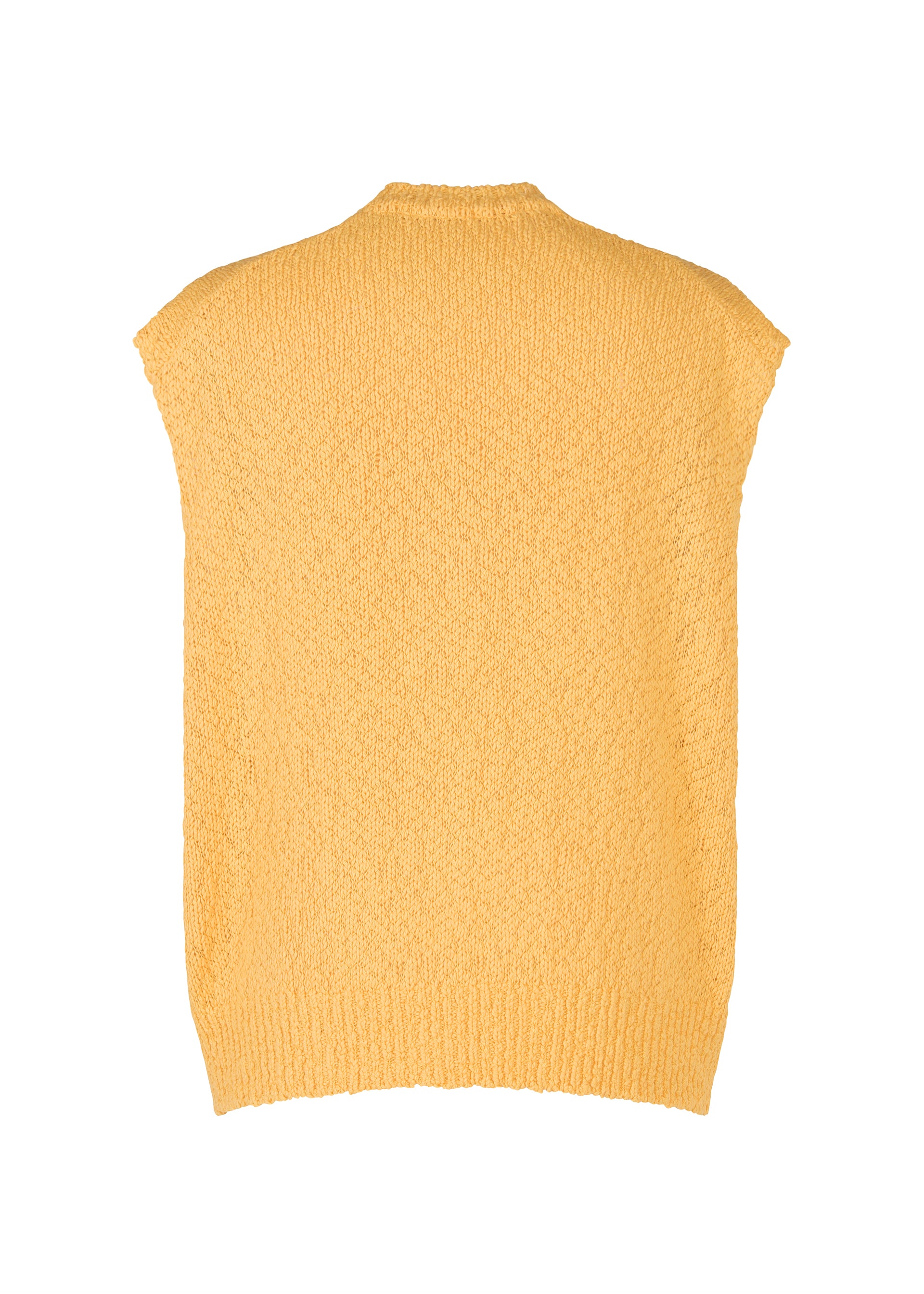 Issey Miyake Risotto Knit vesta oranžová bavlněná