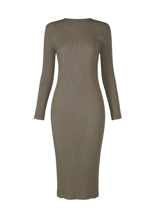 Issey Miyake Hatching Pleats šaty šedé vel. 1 plisé