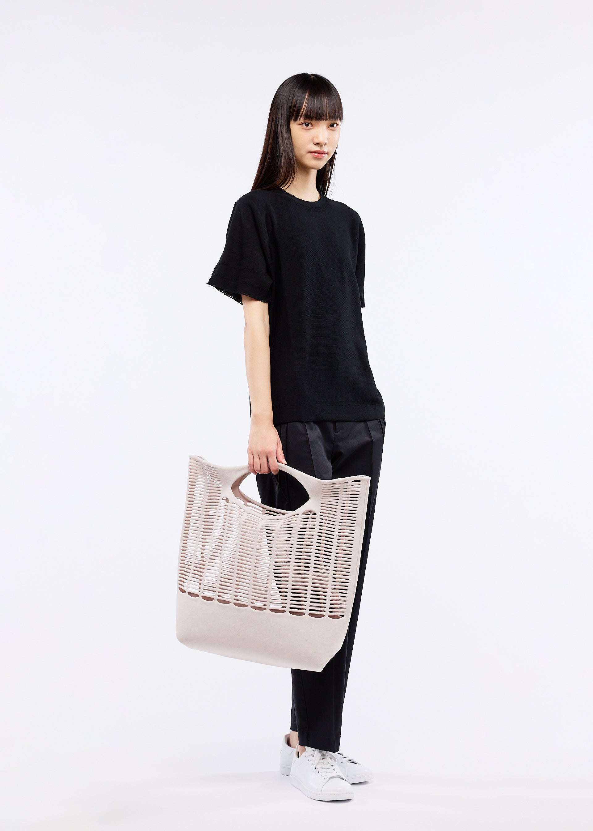 Issey Miyake MOKKO S.C. tote taška bright orange pletená