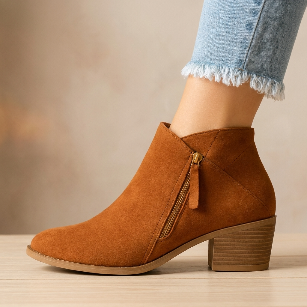 Norielle kotníkové boty na zip taupe 38