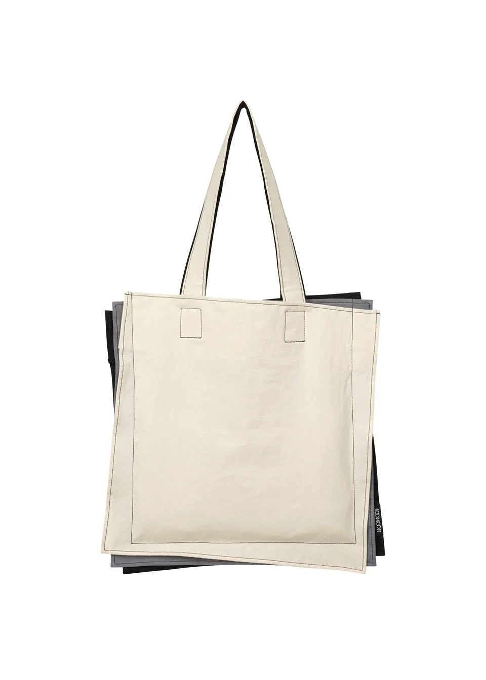 Issey Miyake Irogami tote bílý mix bavlna A4