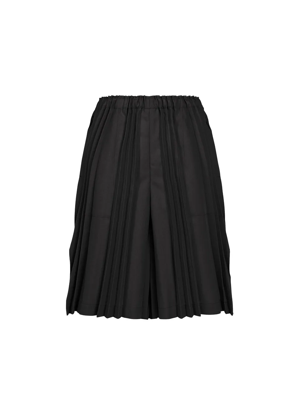 Issey Miyake Tower Pleats Bottom kraťasy černé