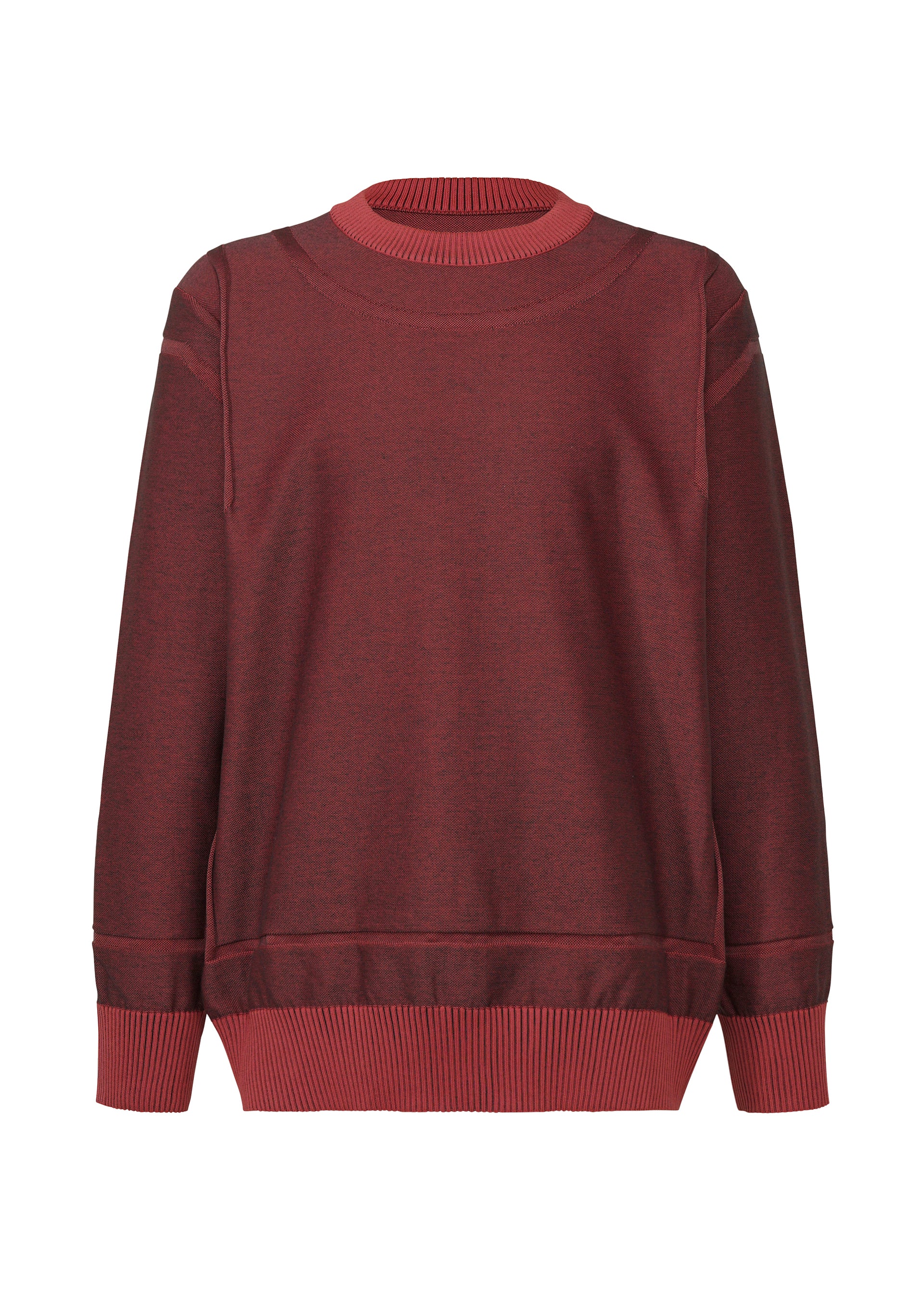 Issey Miyake Type-K 005 svetr šedý s dlouhým rukávem