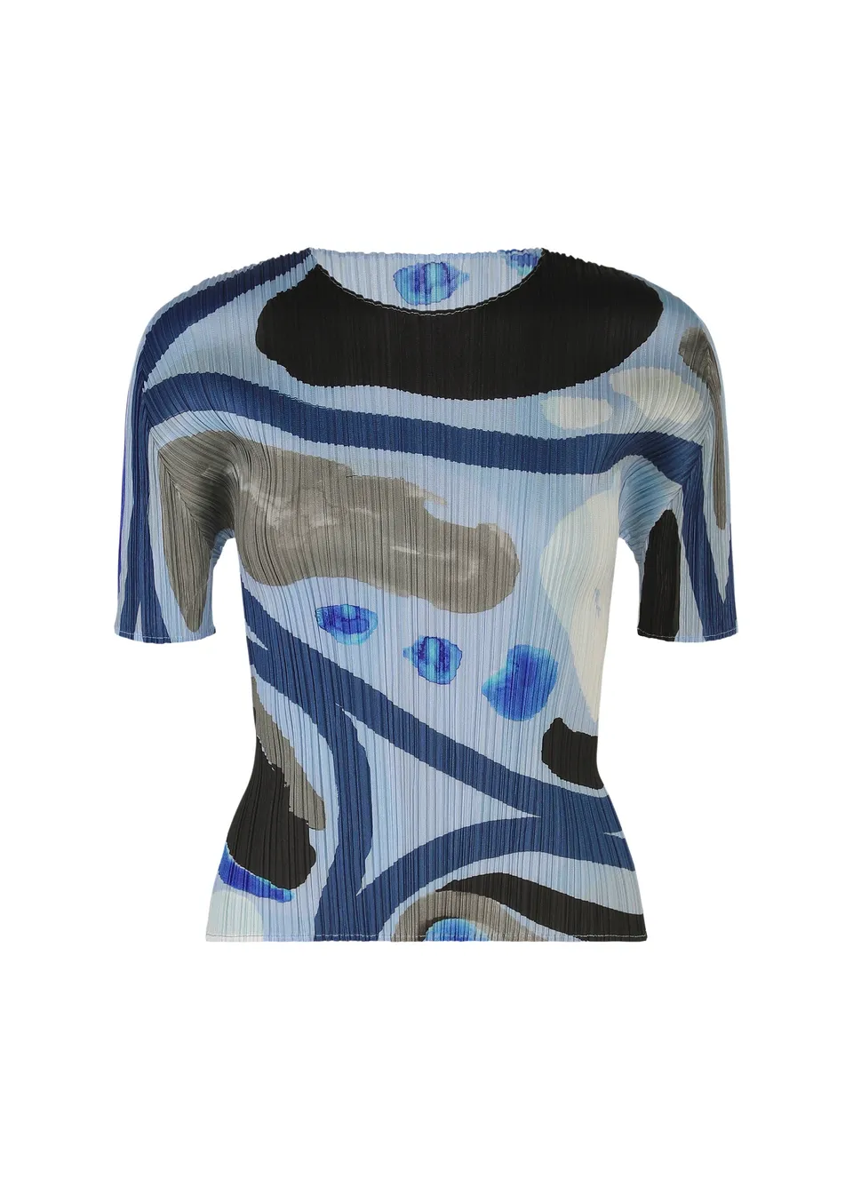 Pleats Please Roll PP63103 top light blue vel. 3 vzor