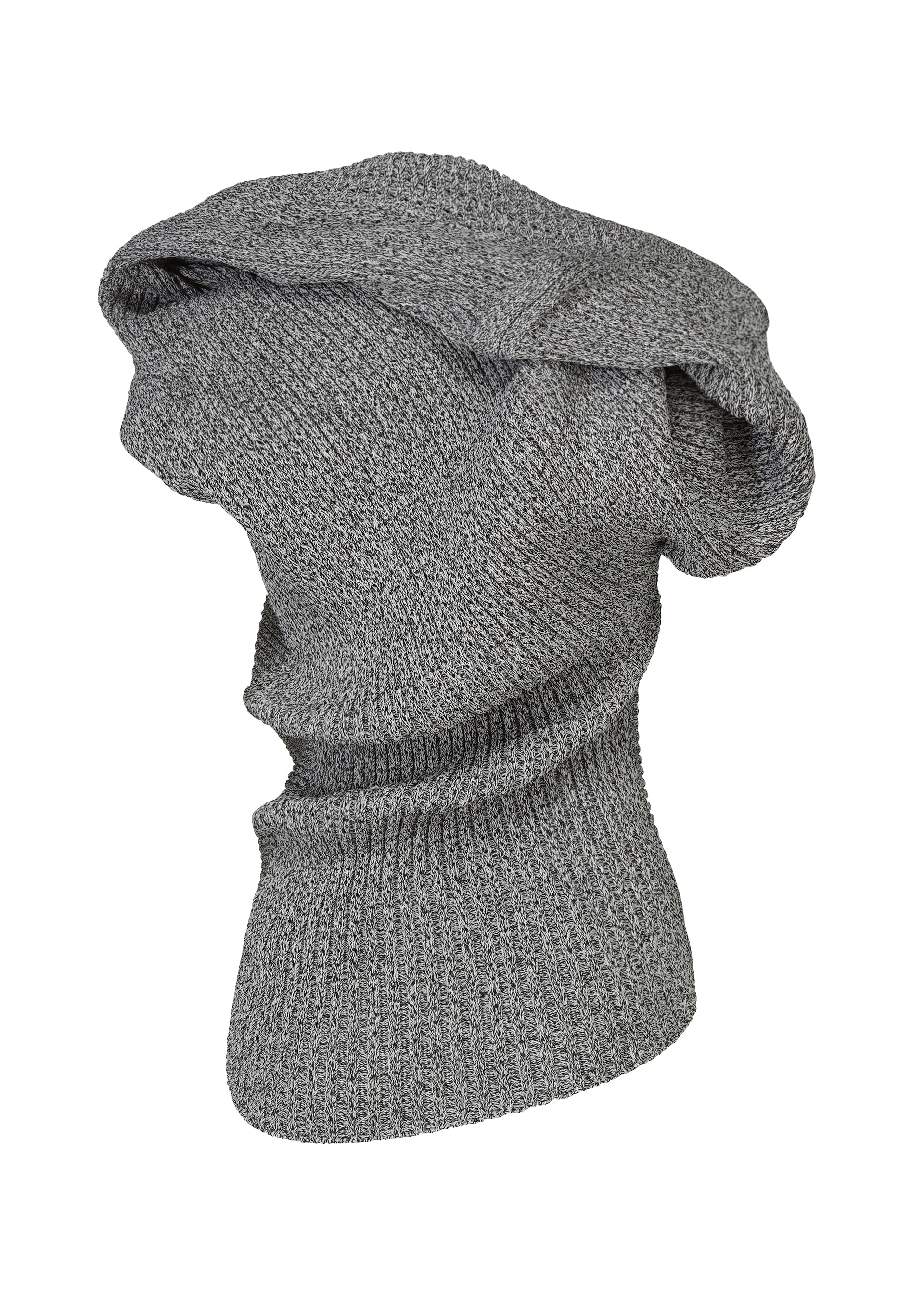 Issey Miyake Found Stone pletený top bílý
