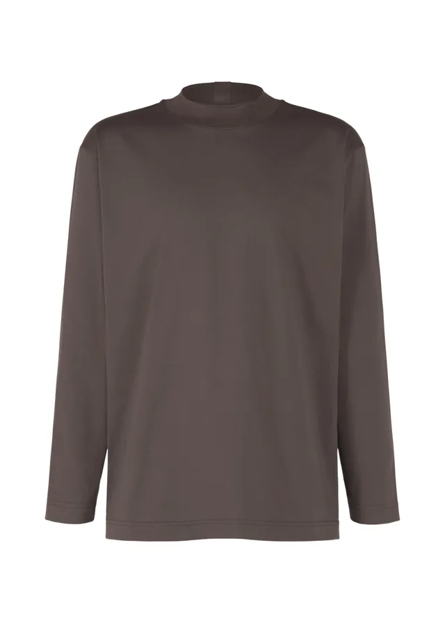 Issey Miyake IM Men 40/2 Jersey Stitch tričko hnědé
