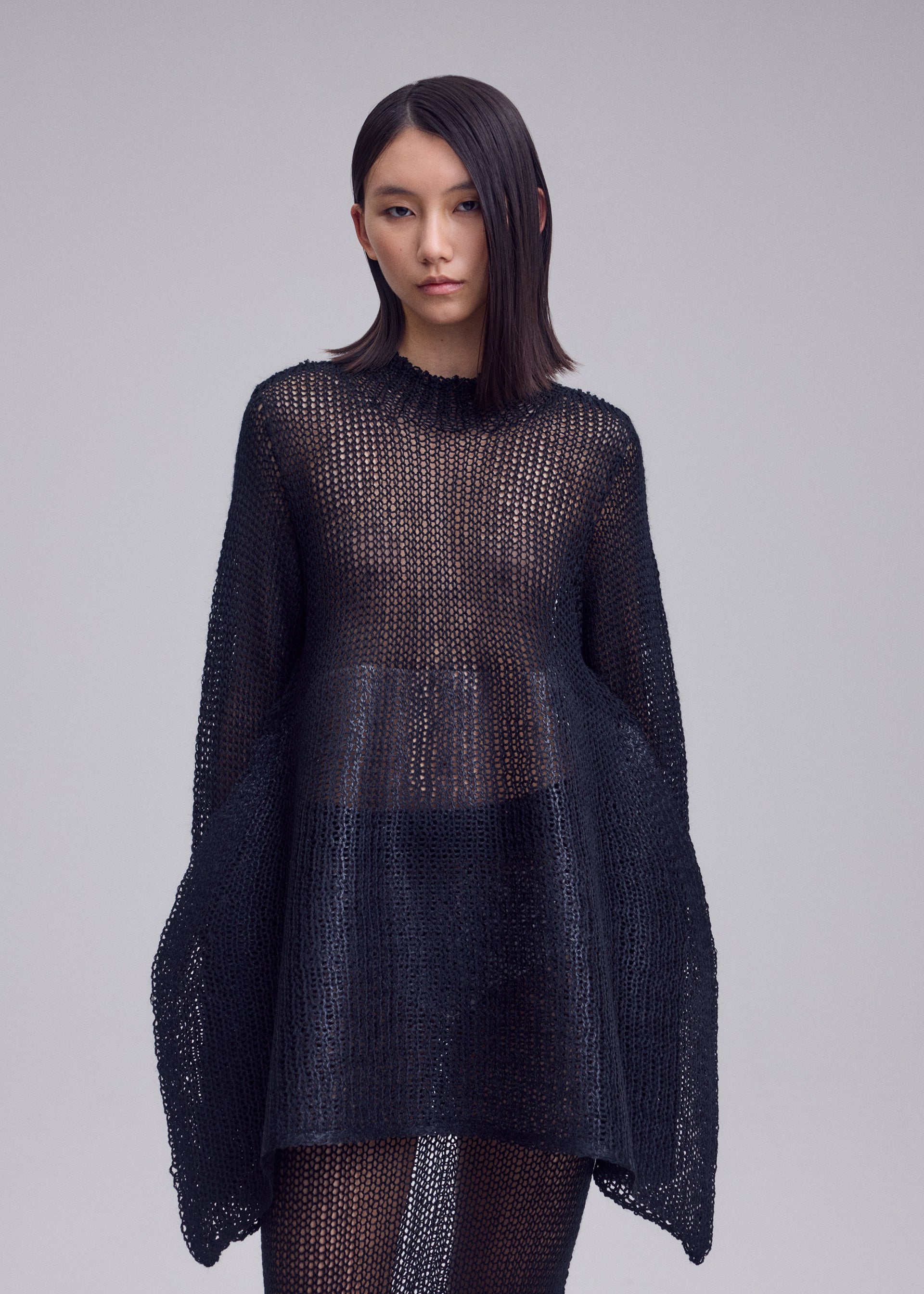 Issey Miyake Panini Pulled IM63332 top black
