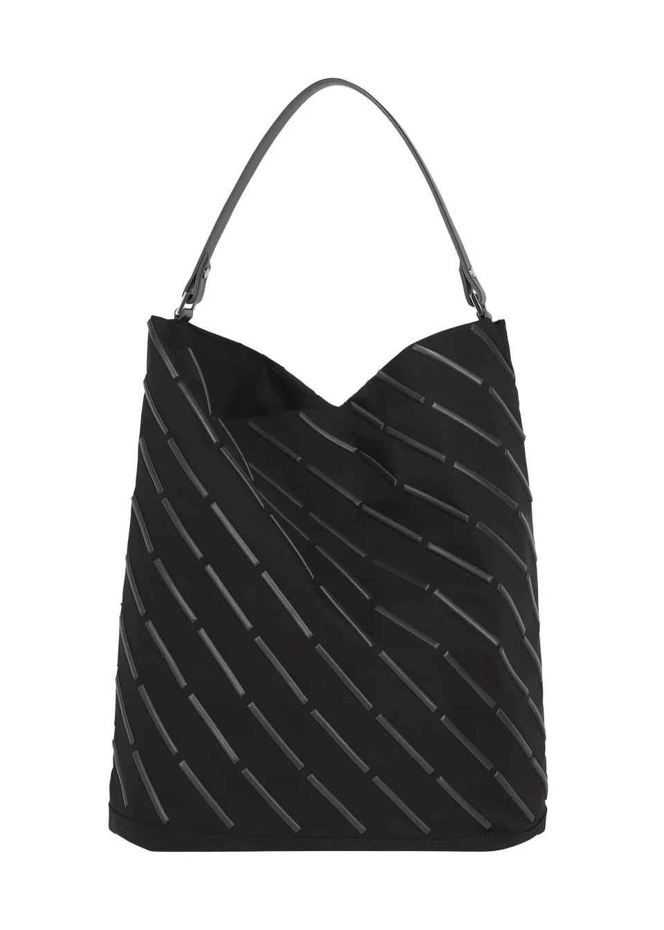 Issey Miyake Line Bag PP64303 kabelka černá vzor linie