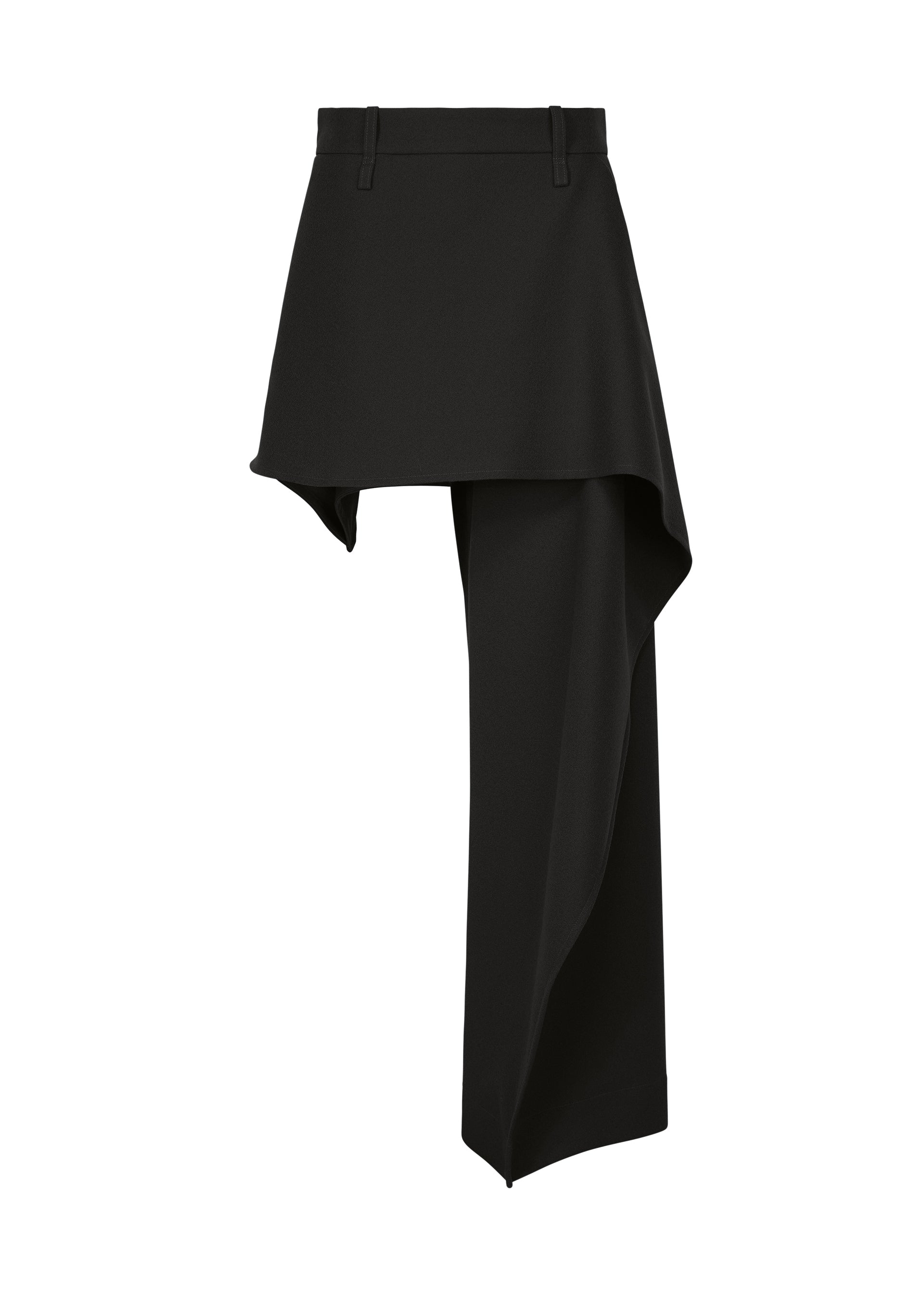 Issey Miyake Calligraph kalhoty černé vlněné dámské