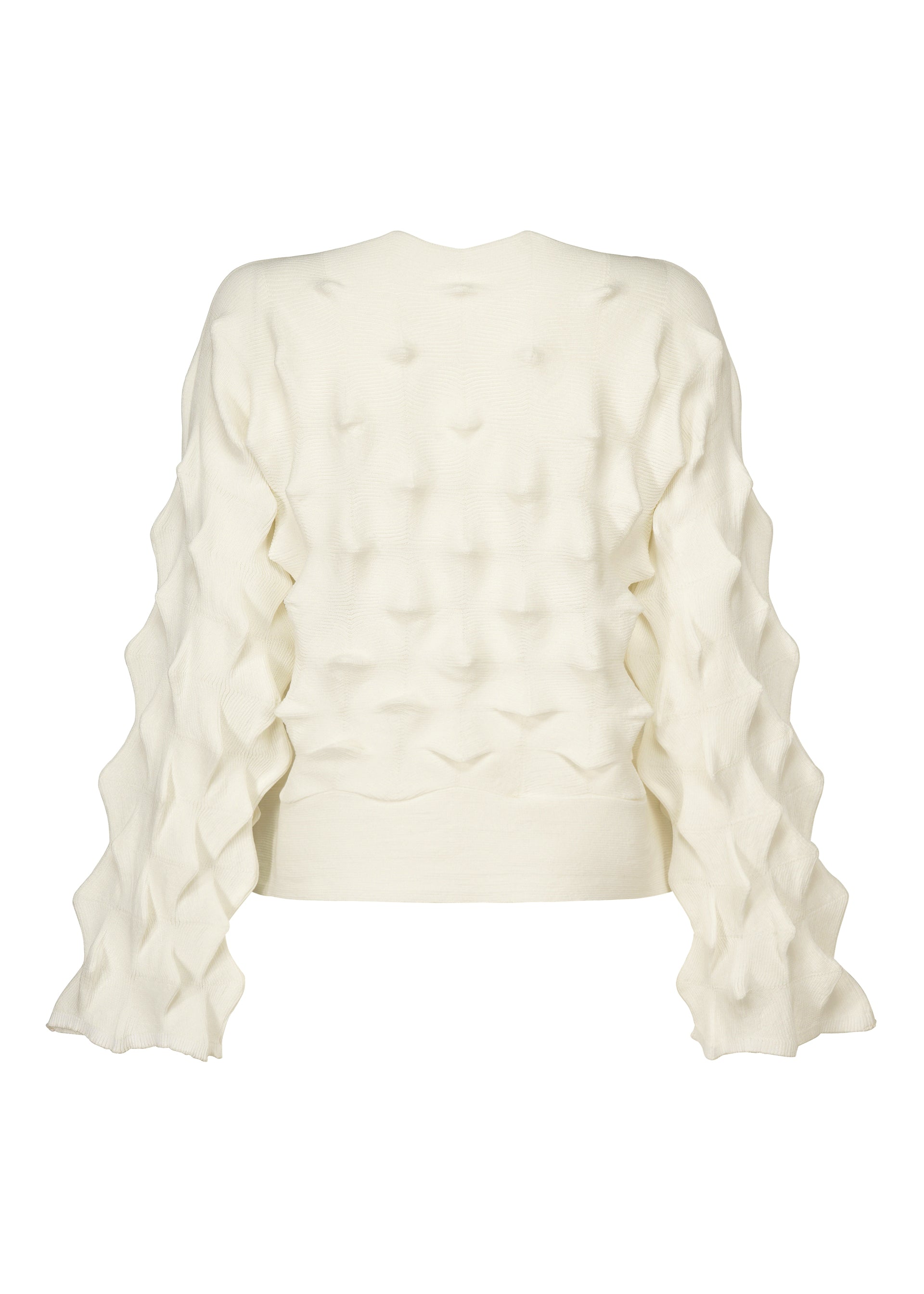 Issey Miyake HaaT Zig Zag Knit top černý bio bavlna