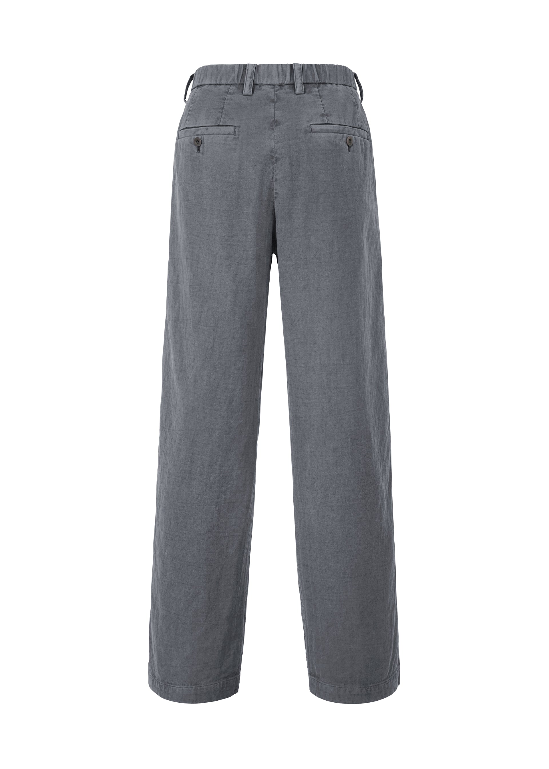 Issey Miyake IM Men Pigment Double Face Cotton kalhoty charcoal gray