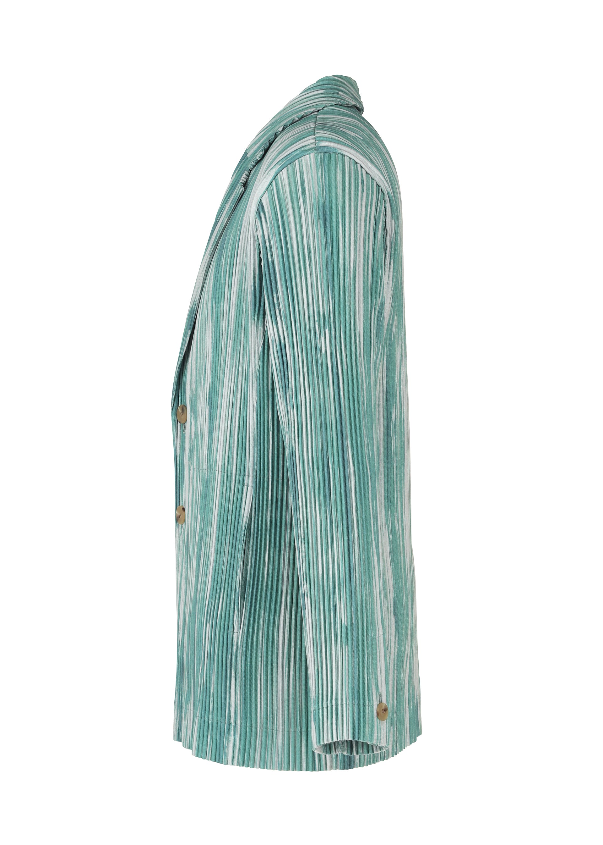 Issey Miyake Homme Plissé Brushstroke sako černé pruh