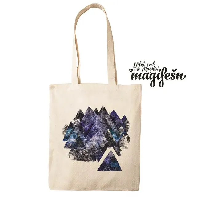 Magifešn MEDIUM Hory taška Indigo recyklovaná