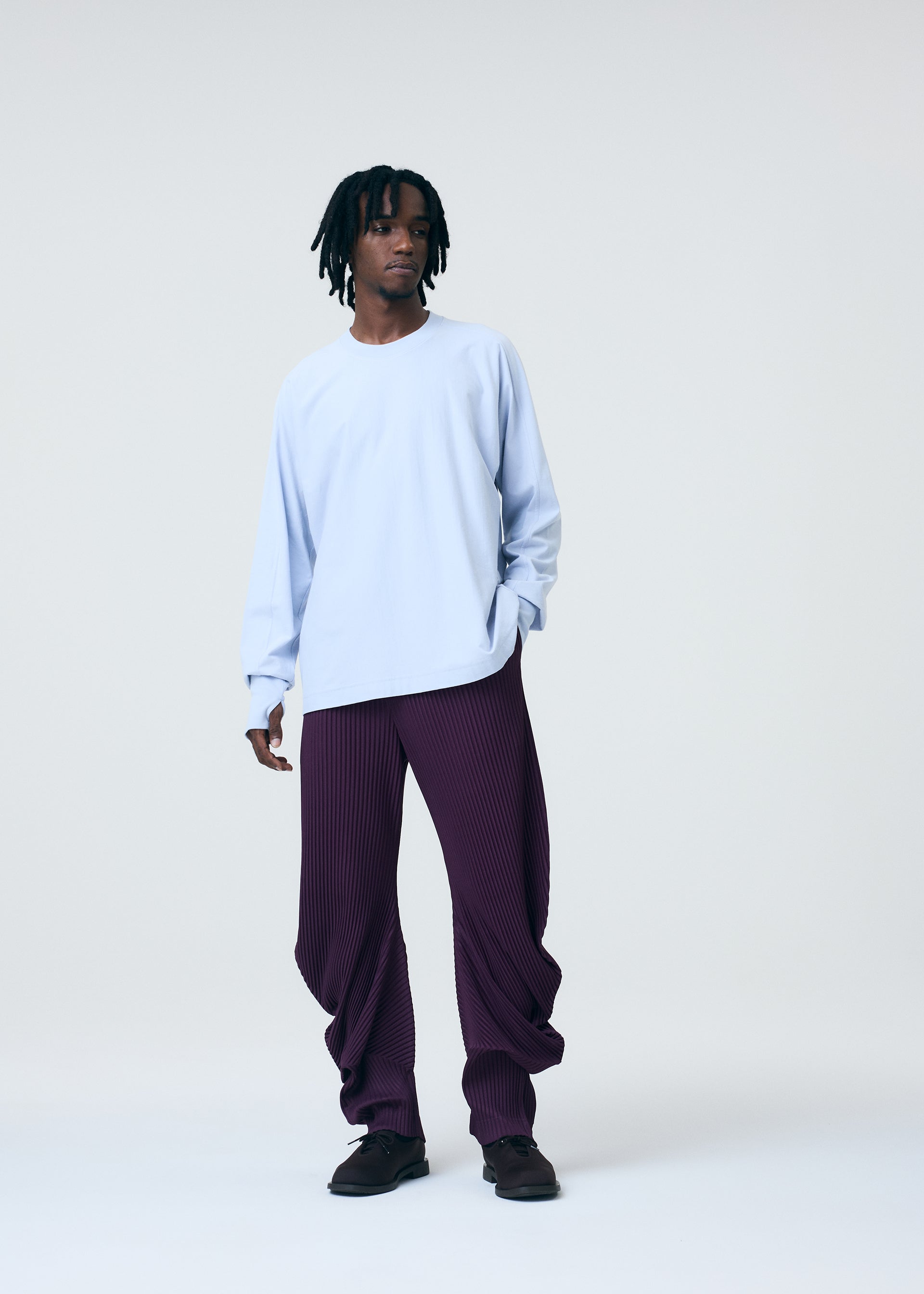 Issey Miyake Release-T 1 triko charcoal vel. 2 bavlna