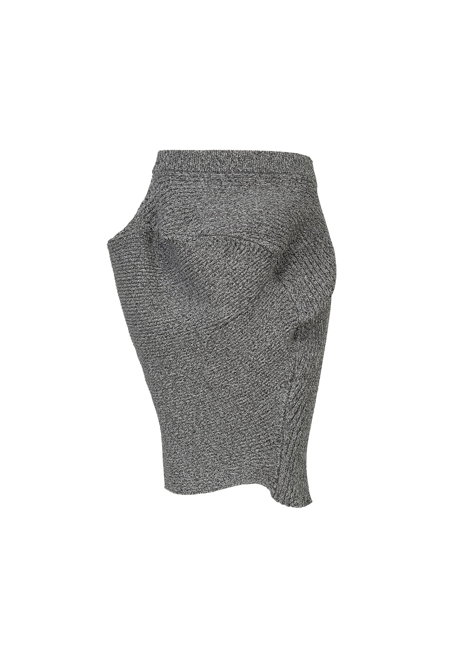 Issey Miyake Found Stone pletená minisukně off-white