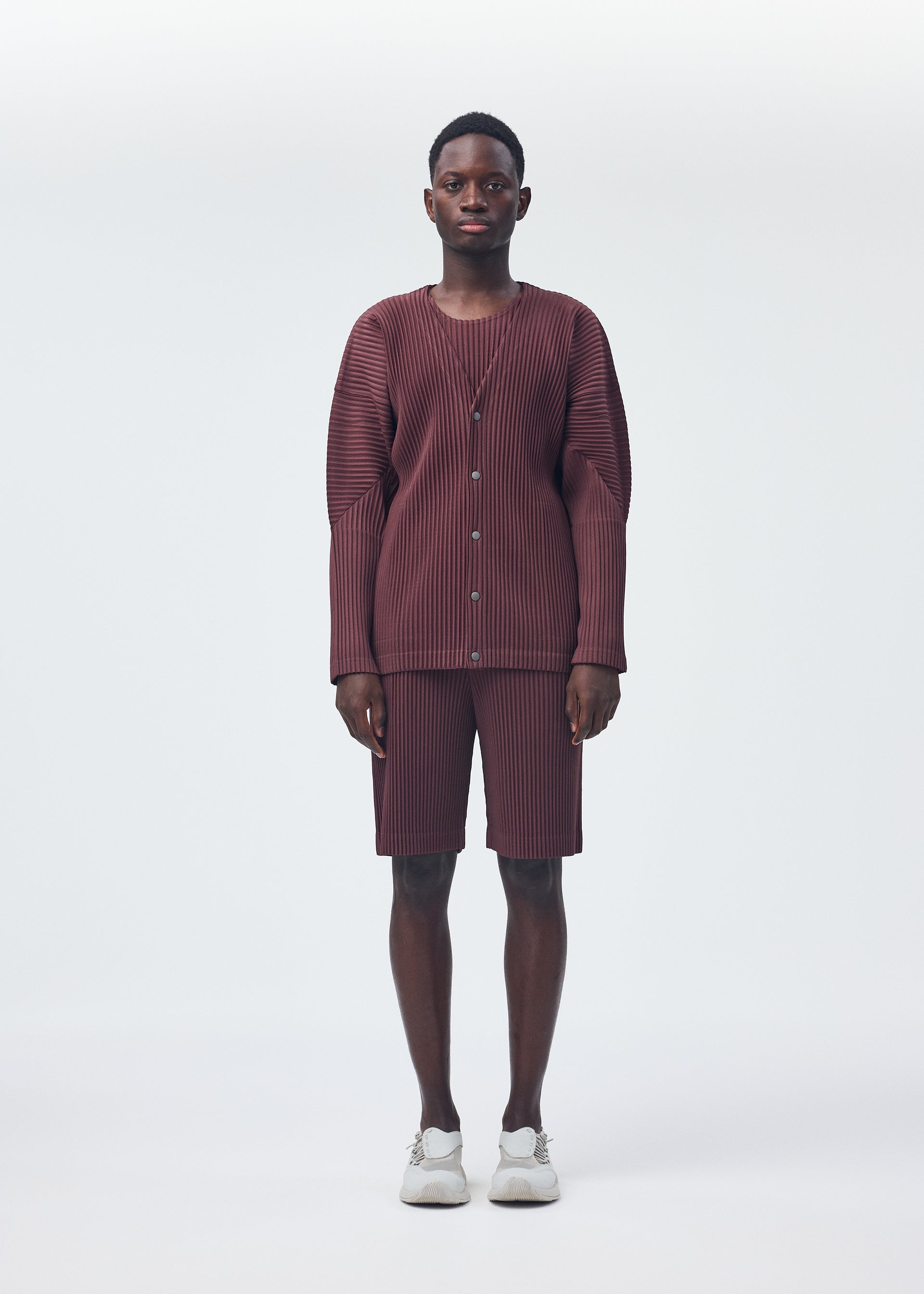 Issey Miyake Color Pleats kardigan Fluorite Pink
