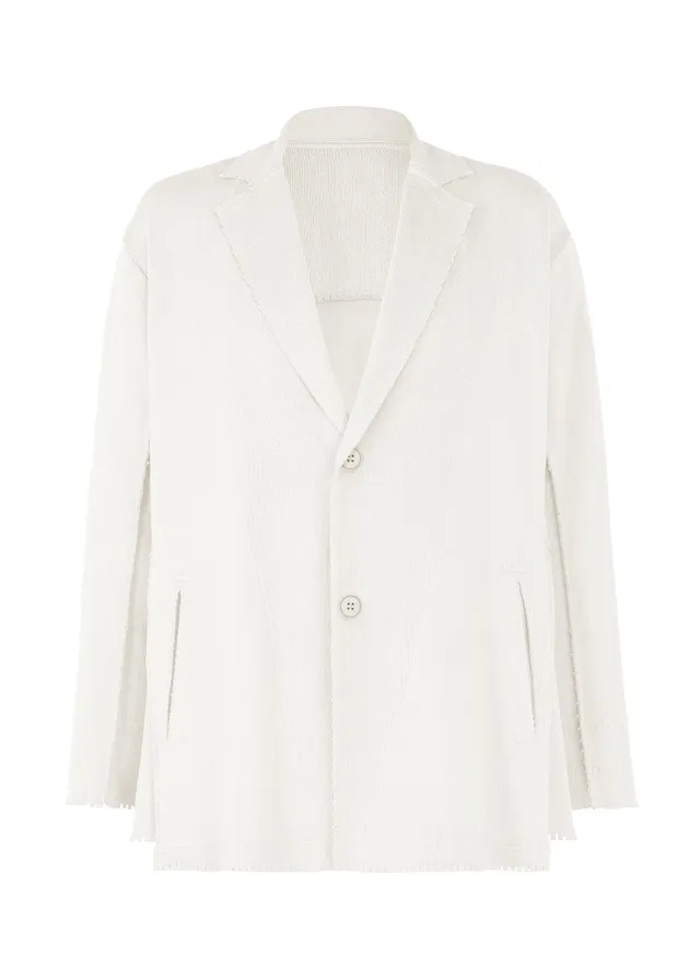 Issey Miyake Type-A 003 bunda světle šedá pletená