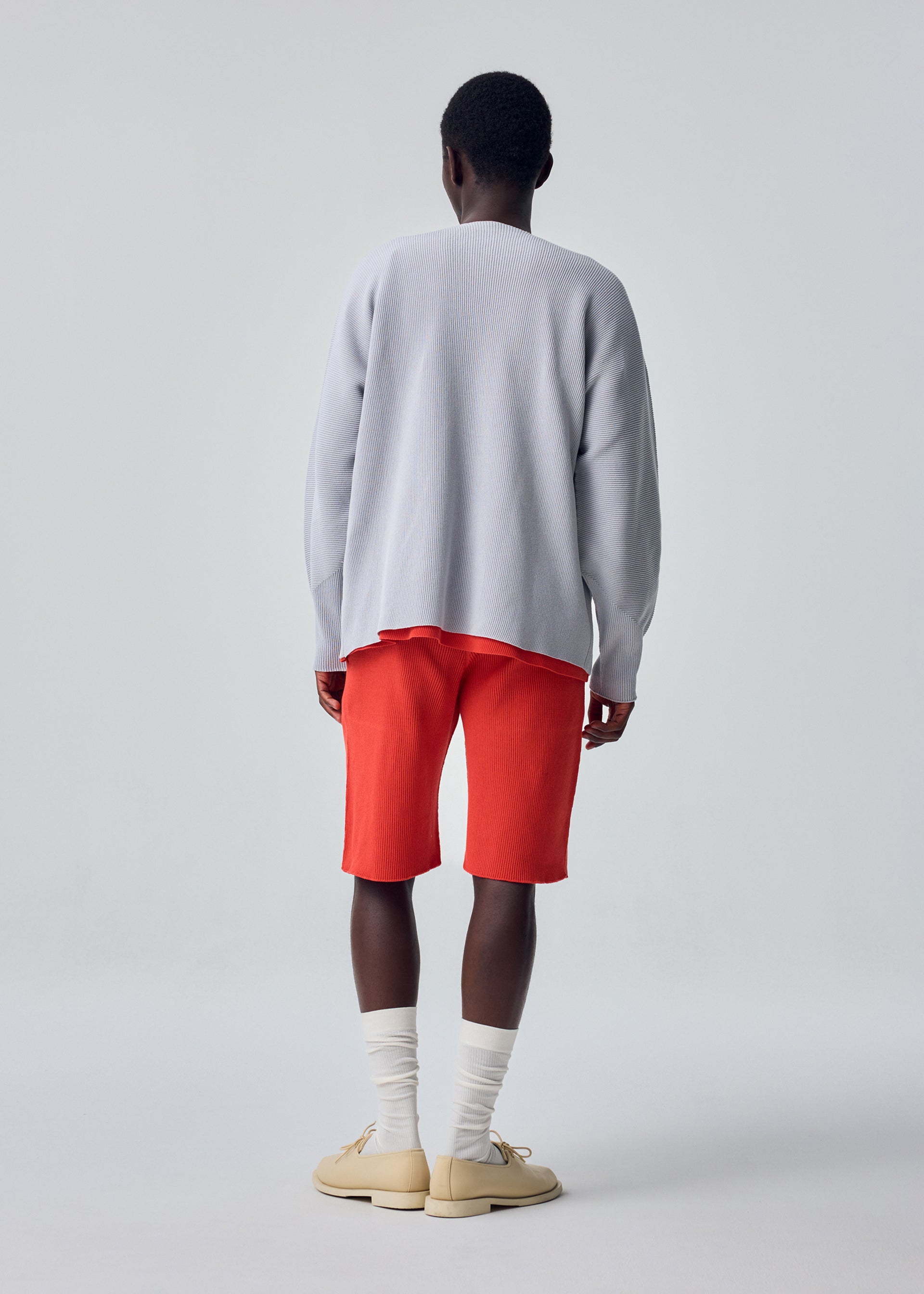 Issey Miyake Basic Knit pletený kardigan černý plisé