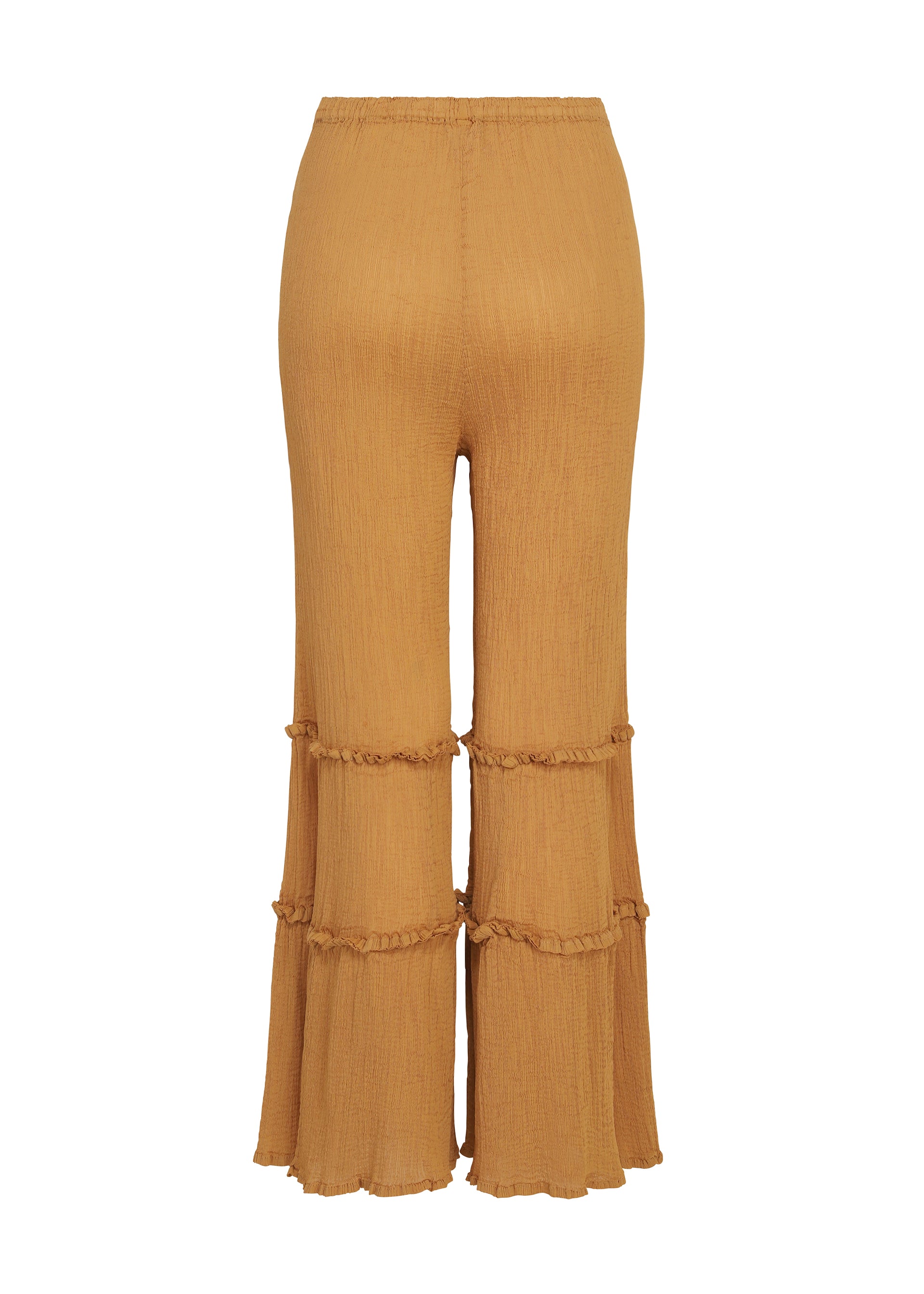 Issey Miyake Flare See-Through Crepe kalhoty charcoal
