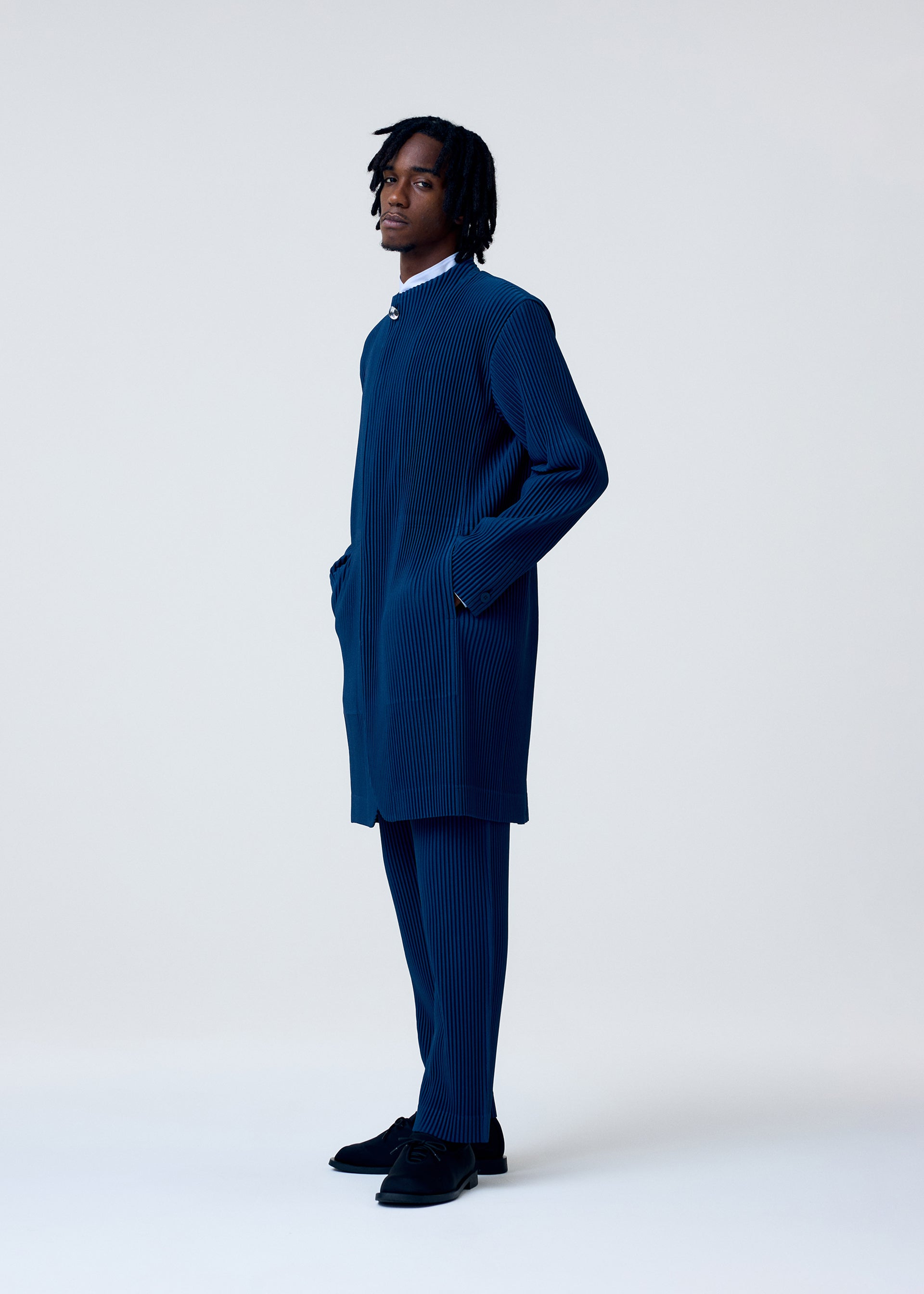 Issey Miyake Tailored Pleats 1 kalhoty zelenošedé