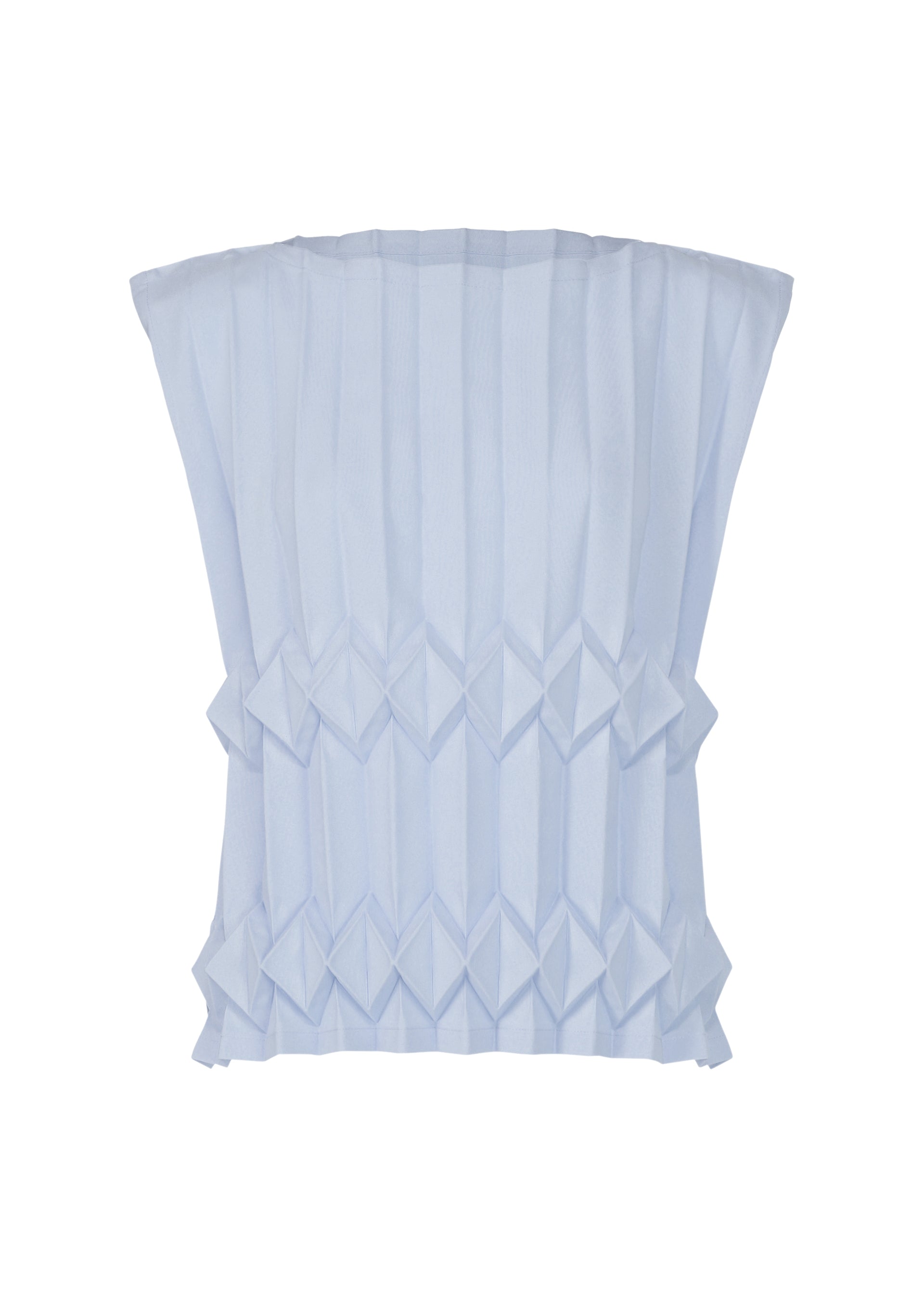 Issey Miyake Tree Pleats top bez rukávů černý