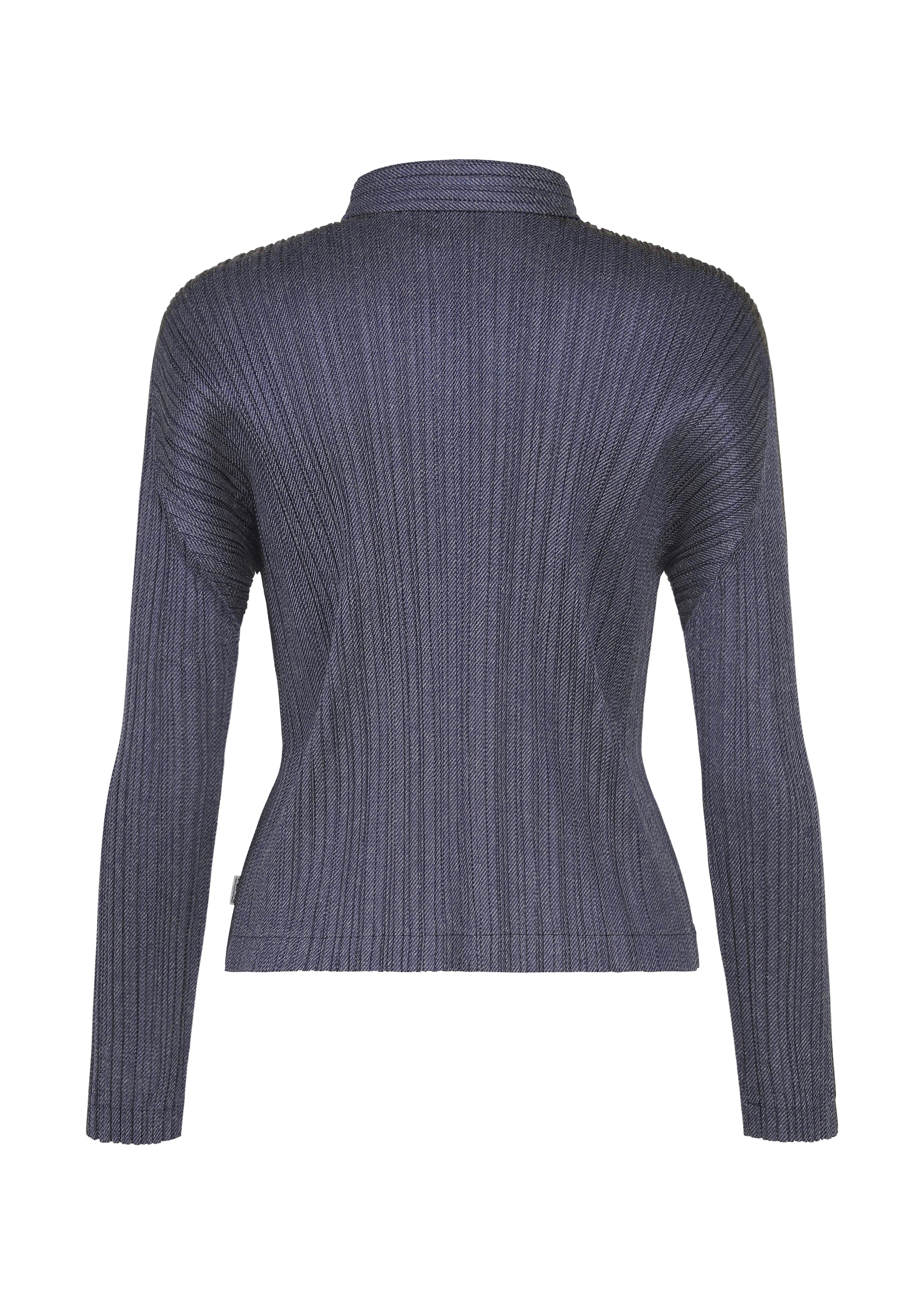 Pleats Please Issey Miyake Cotton Denim bunda tmavě zelená