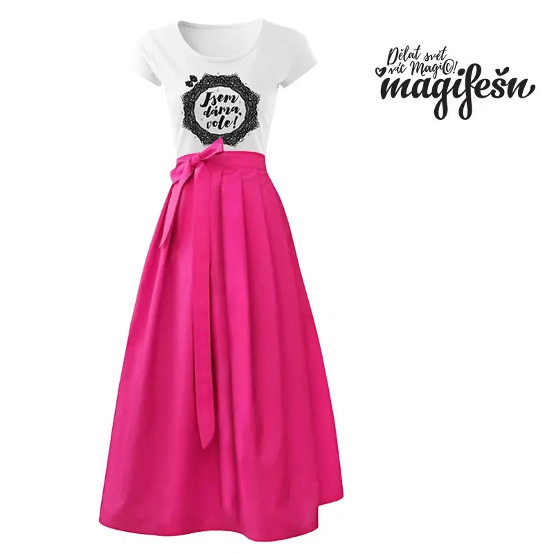 Magifešn Bell zavinovací sukně magenta