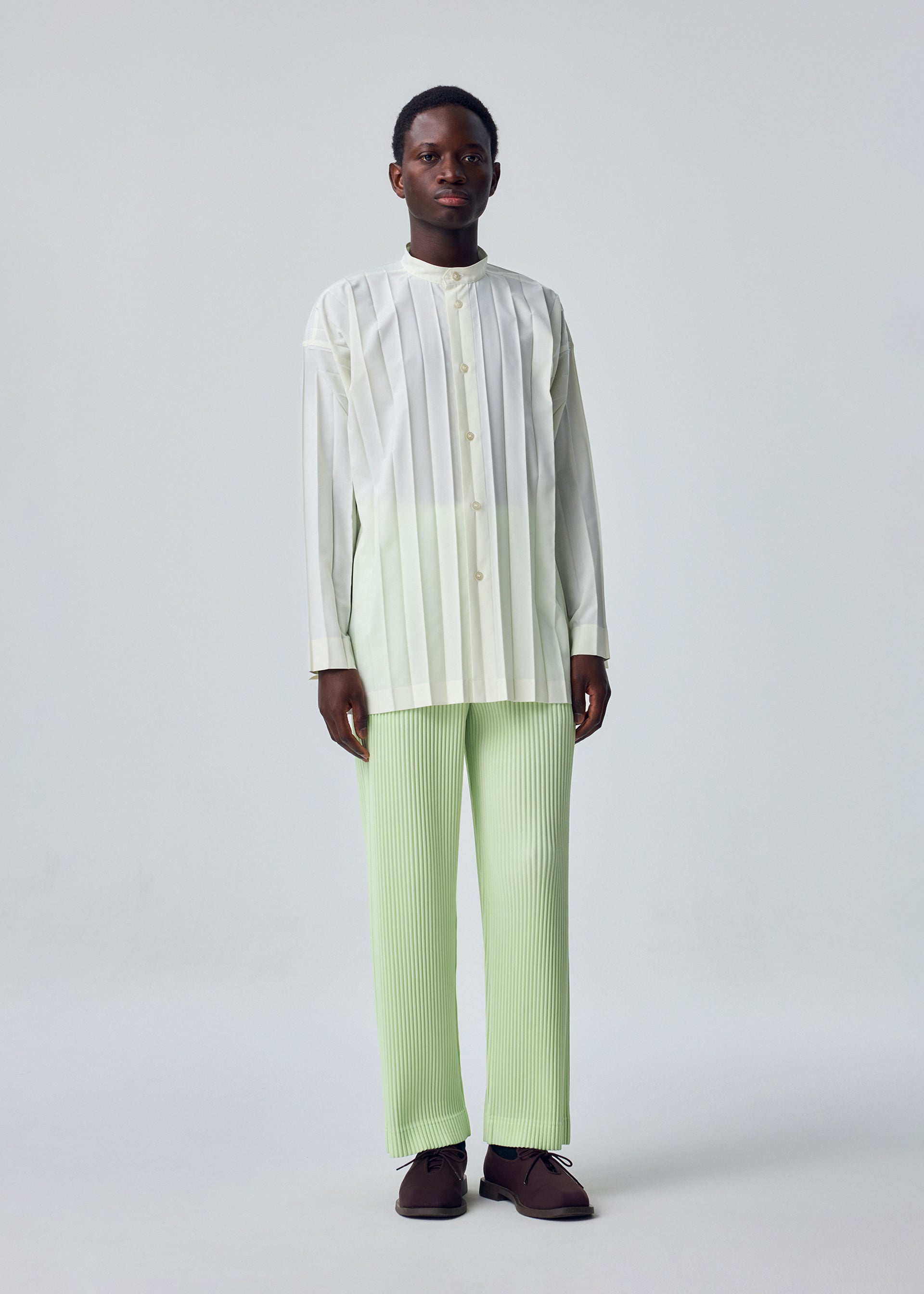 Issey Miyake Edge Shirt pánská košile bílá