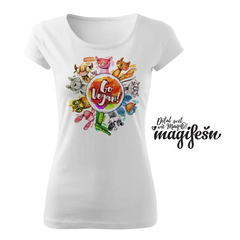 Magifešn XX Veggie Go vegan tričko z biobavlny