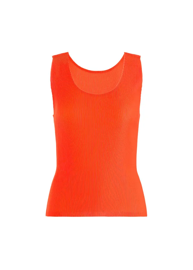Issey Miyake Mist September plisovaný top oranžová