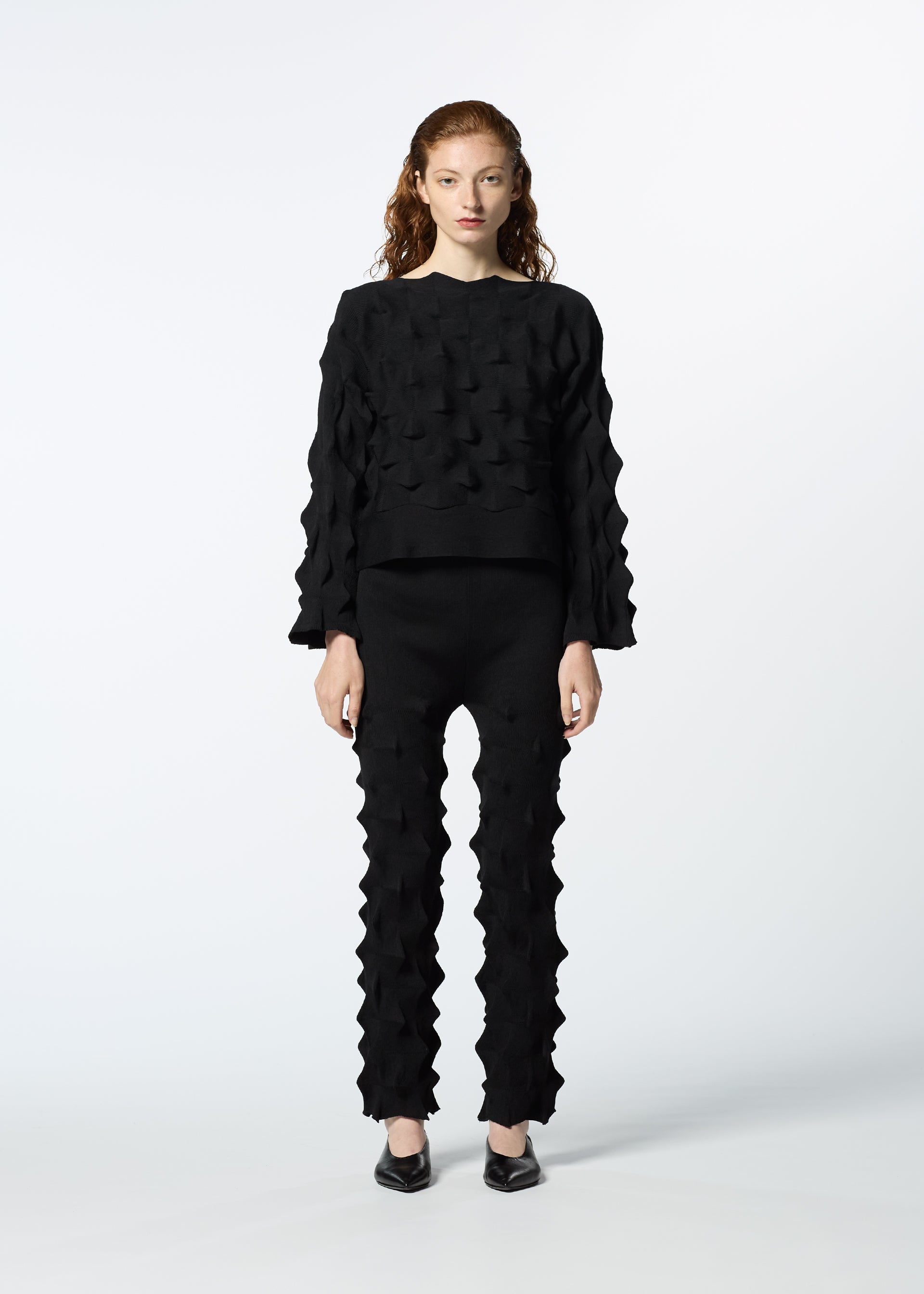 HaaT Zig Zag Knit kalhoty bílá vel. 2 bavlna