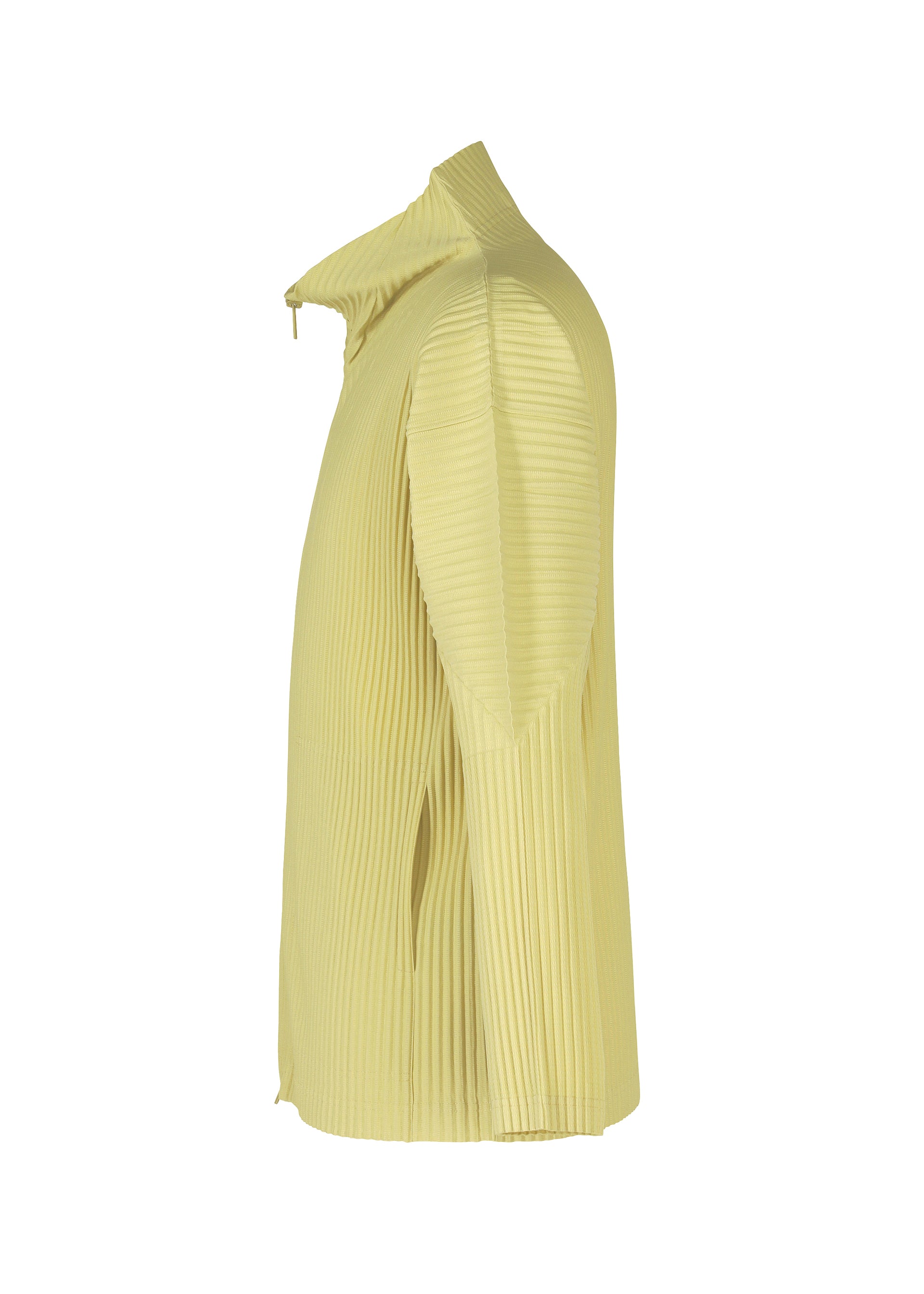 Issey Miyake Color Pleats 2 mikina na zip vínová
