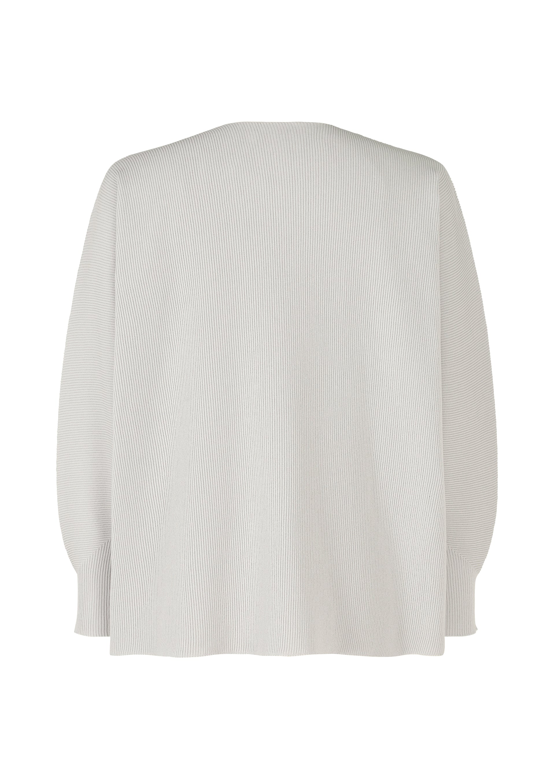 Issey Miyake Basic Knit triko světle šedá dlouhý rukáv