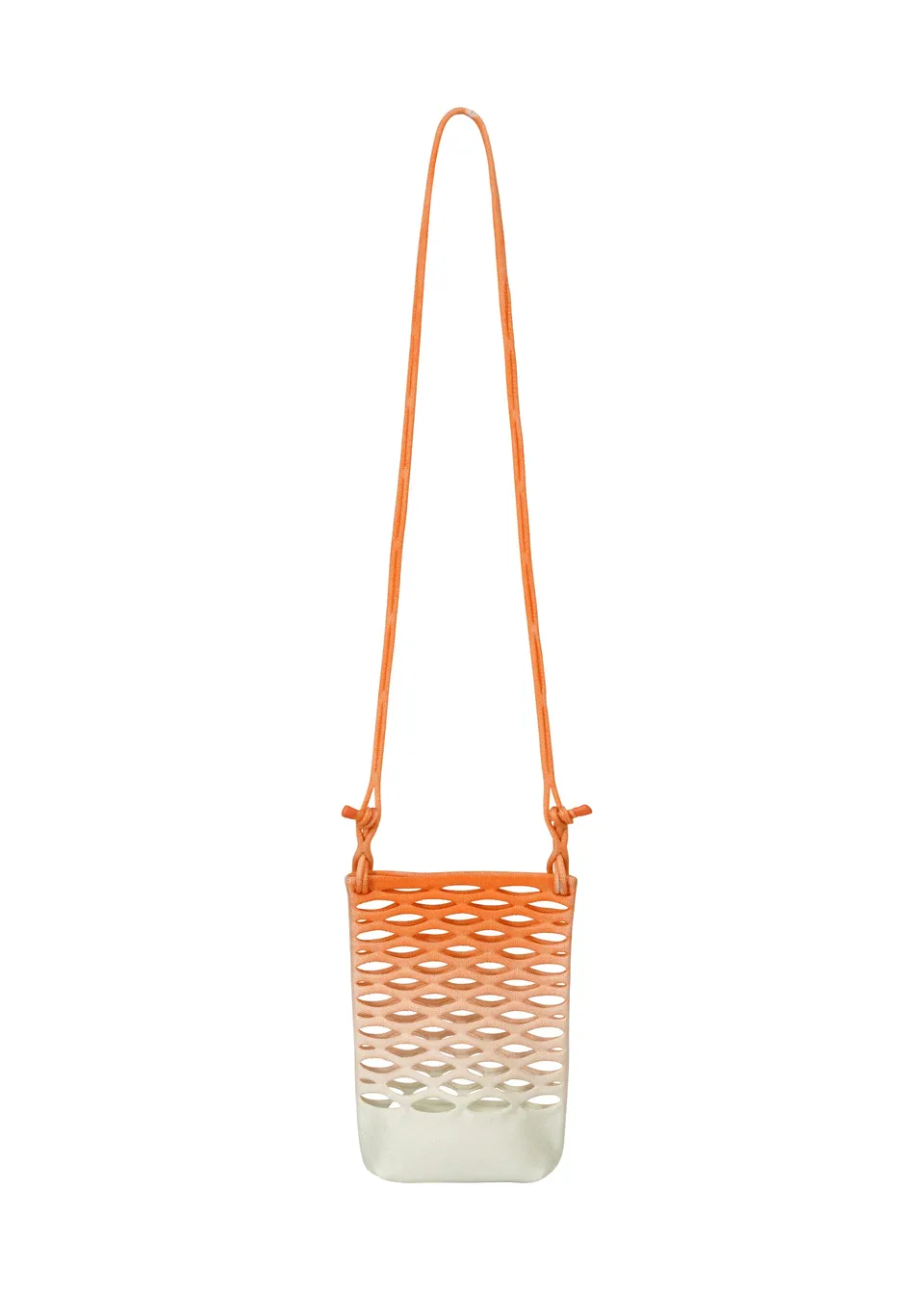 Issey Miyake Mokko Net Gradation tote bright coral