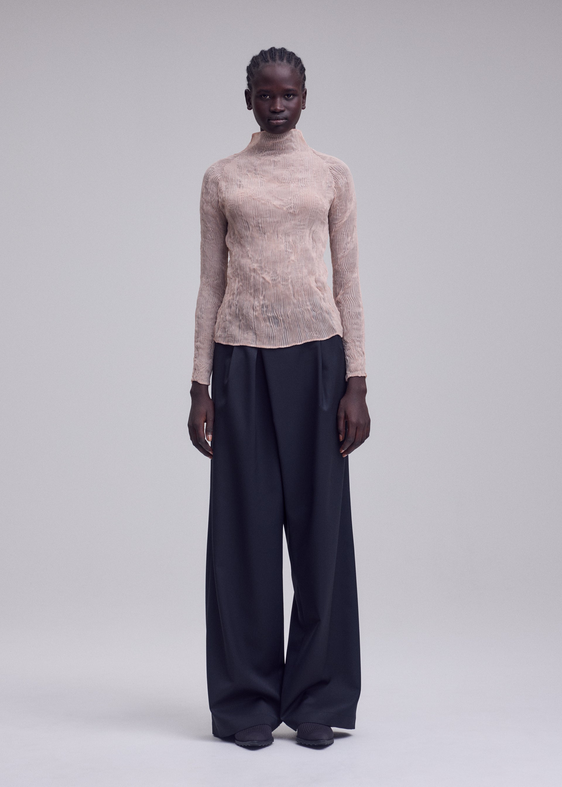 Issey Miyake Chiffon Twist 2 halenka šedá průsvitná