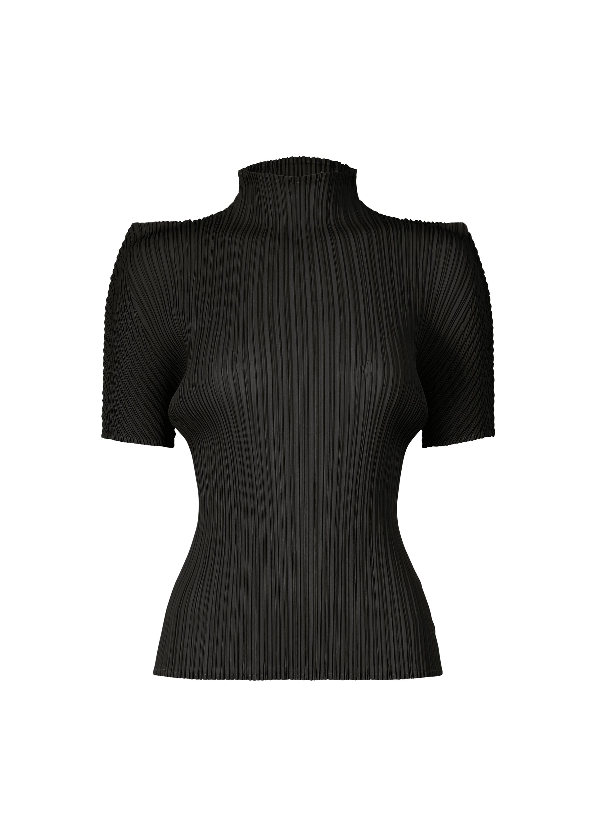 Issey Miyake Box Shoulder Pleats top šedá 2