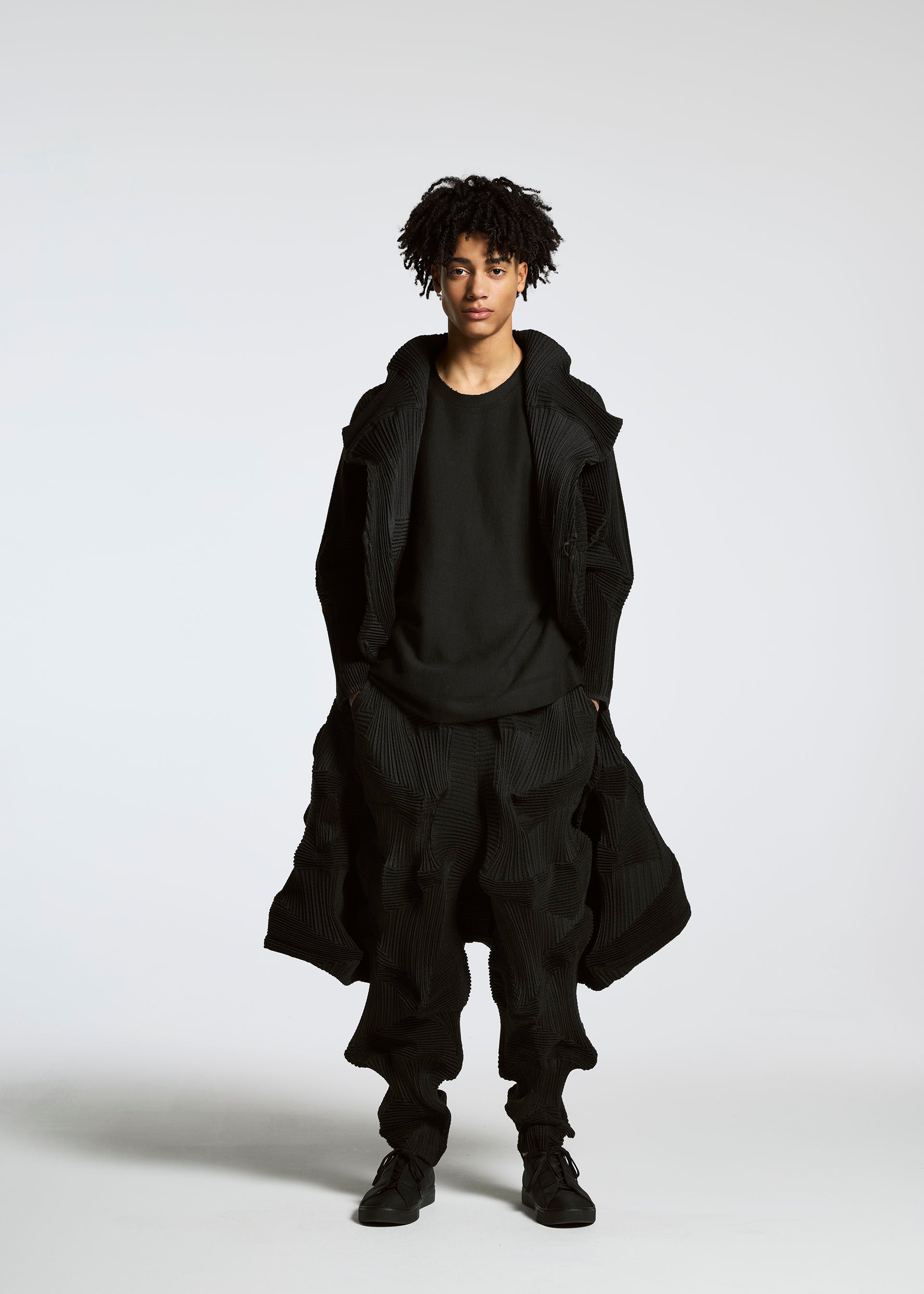 Issey Miyake Type-O 020 kalhoty bílá strečové