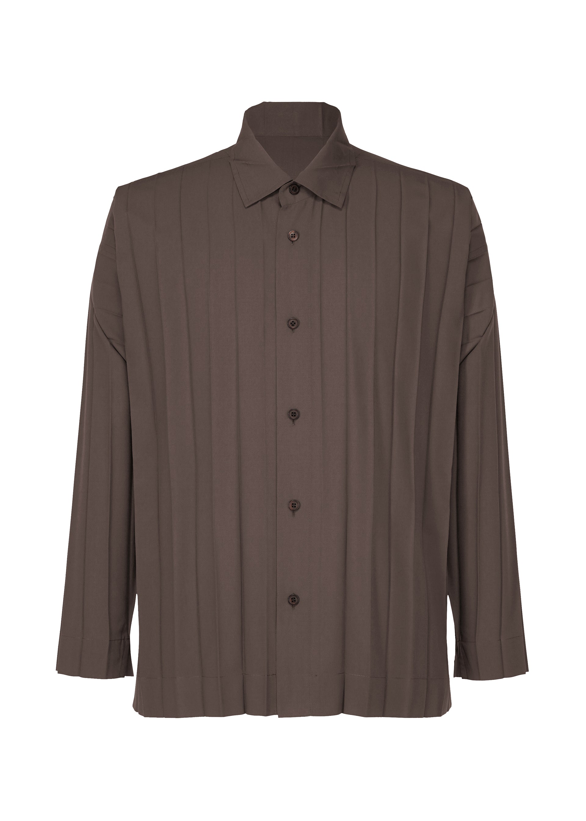 Issey Miyake Edge Shirt košile šedá plisovaná