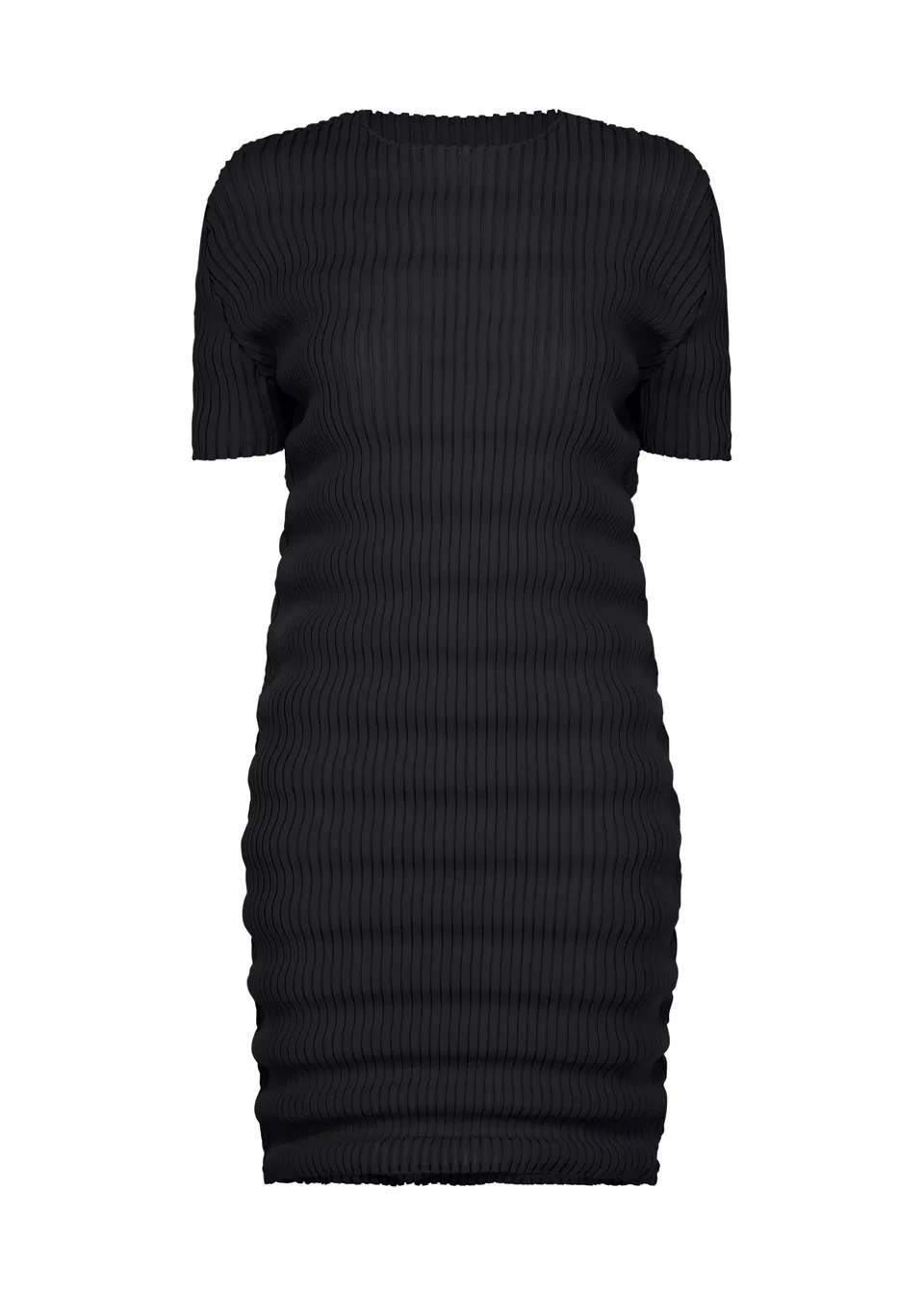 Issey Miyake Spring Pleats minišaty černé plisované