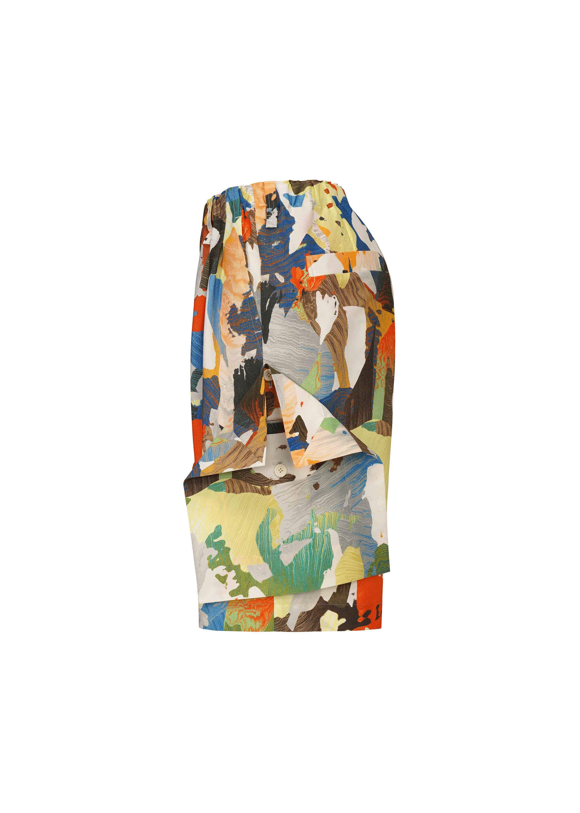 Issey Miyake Palette Marbled pánské kraťasy multicolor