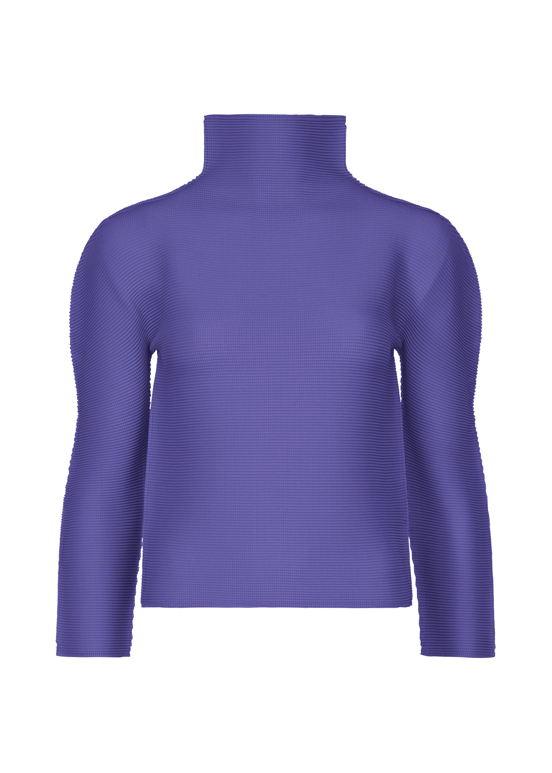 Issey Miyake Palette 13 top šedý s rolákem strečový