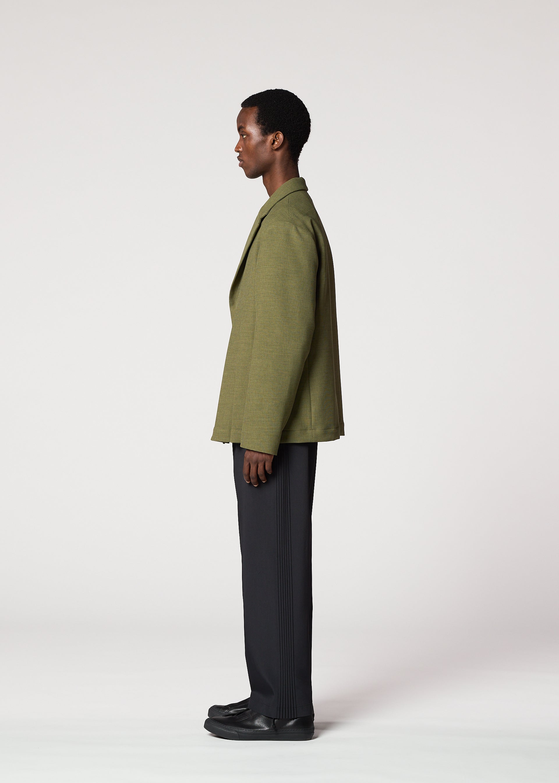 Issey Miyake Cornice sako šedá vel. 2 polyester