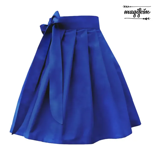 Magifešn Doll sukně Královská modrá zavinovací